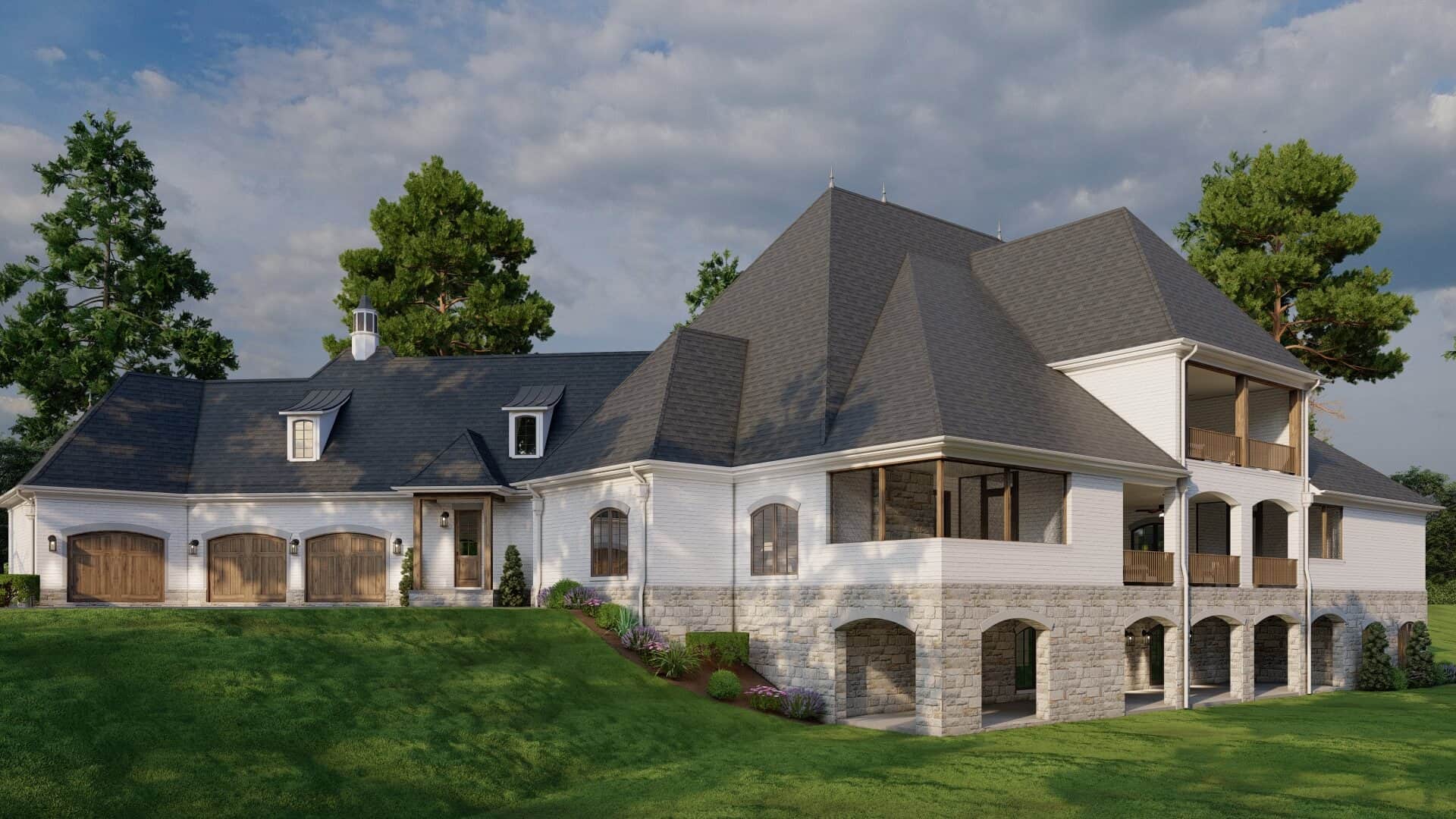 Right Side View of this 7-Bedroom,11715 Sq Ft Plan -193-1303