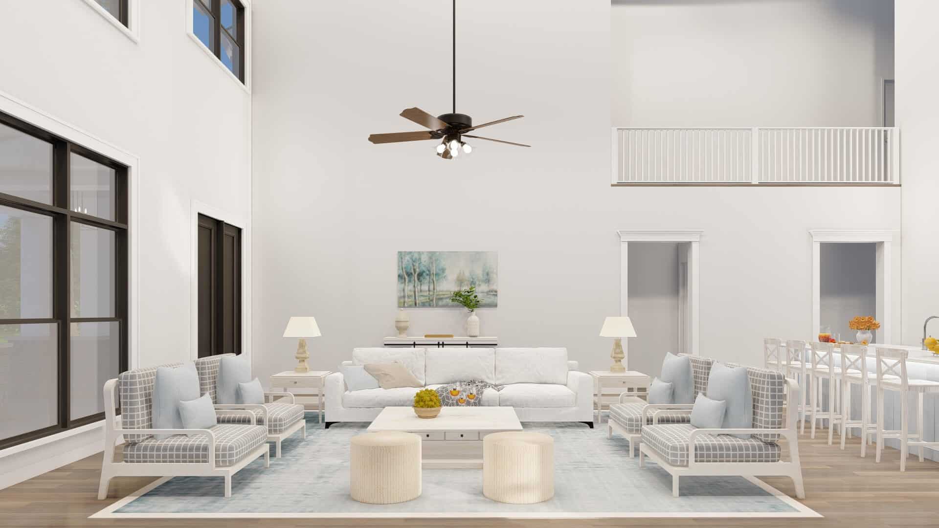 Great Room: Ceiling of this 5-Bedroom,3779 Sq Ft Plan -193-1305