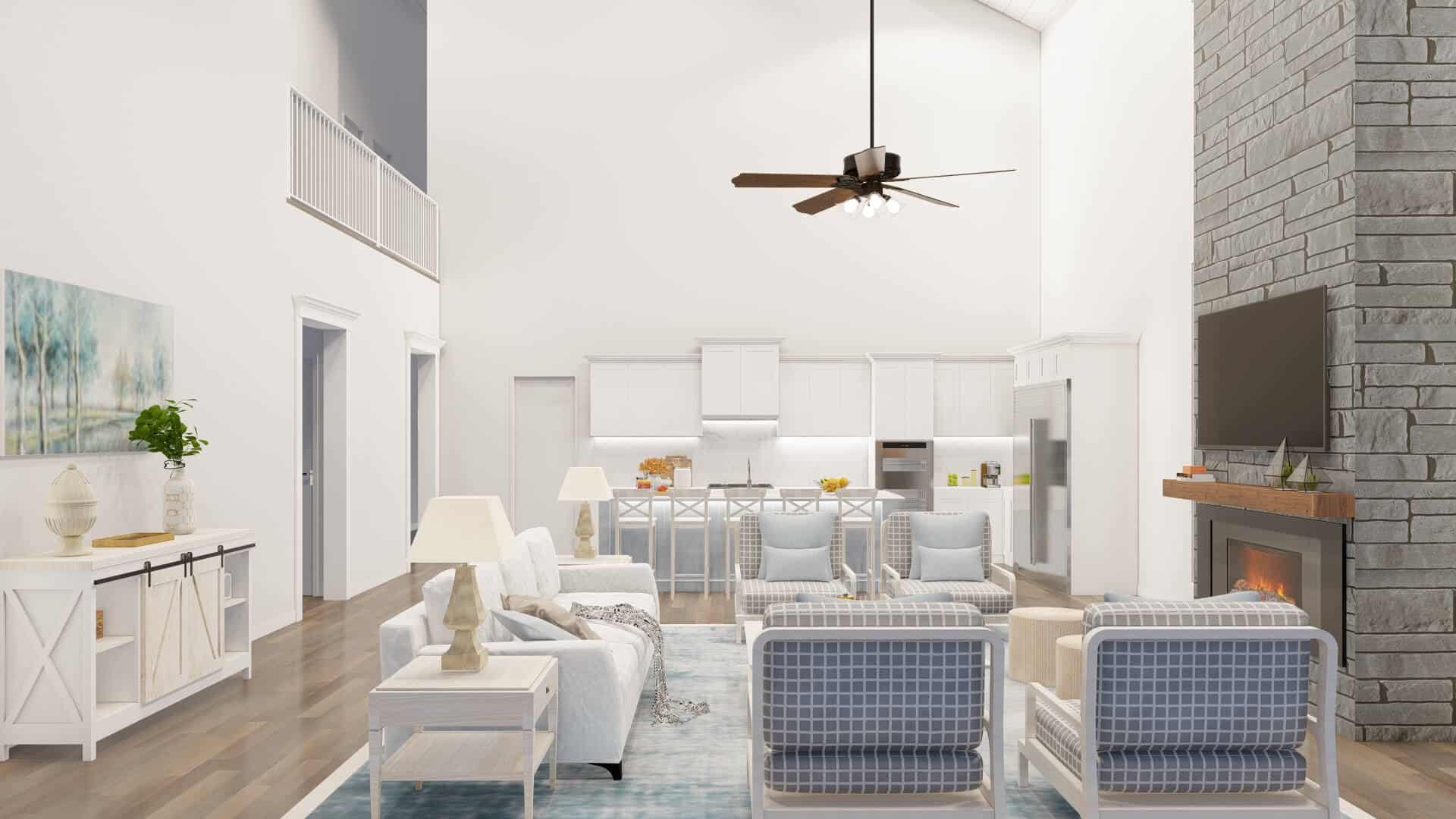 Great Room of this 5-Bedroom,3779 Sq Ft Plan -193-1305