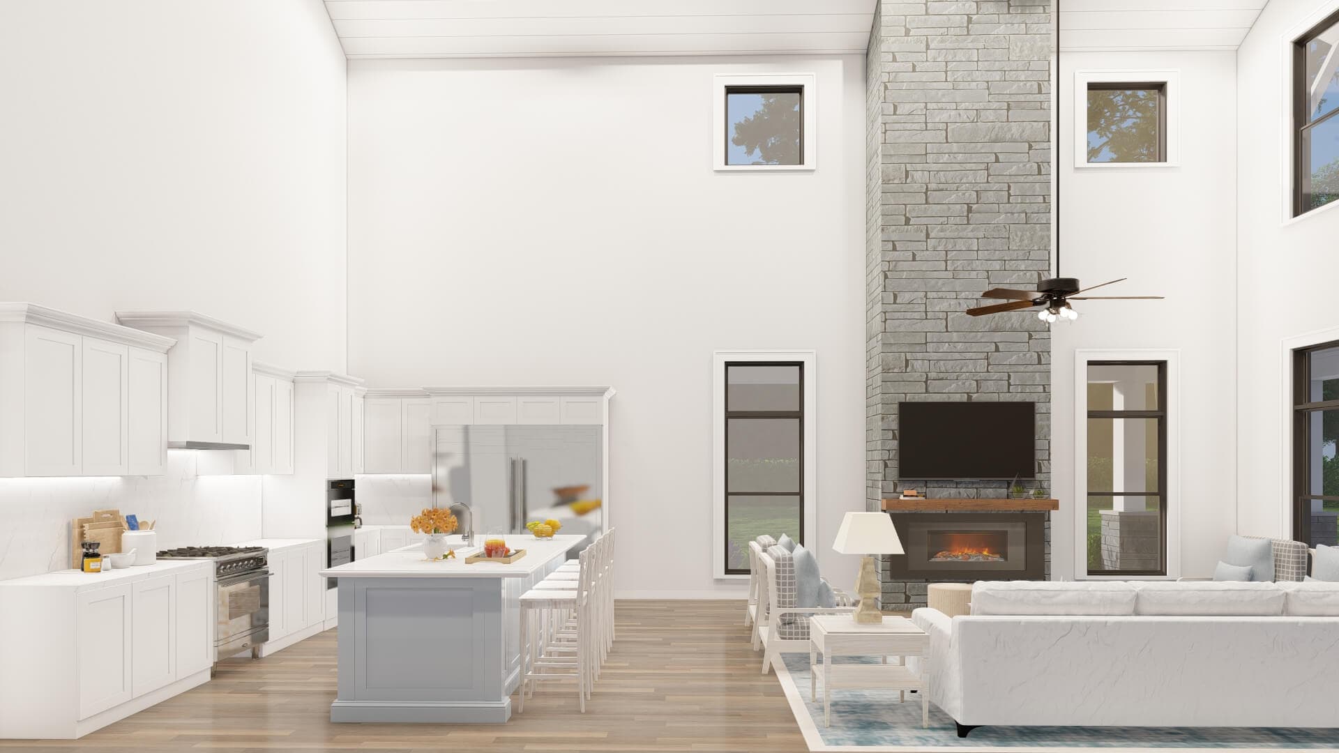Kitchen: Kitchen Island of this 5-Bedroom,3779 Sq Ft Plan -193-1305