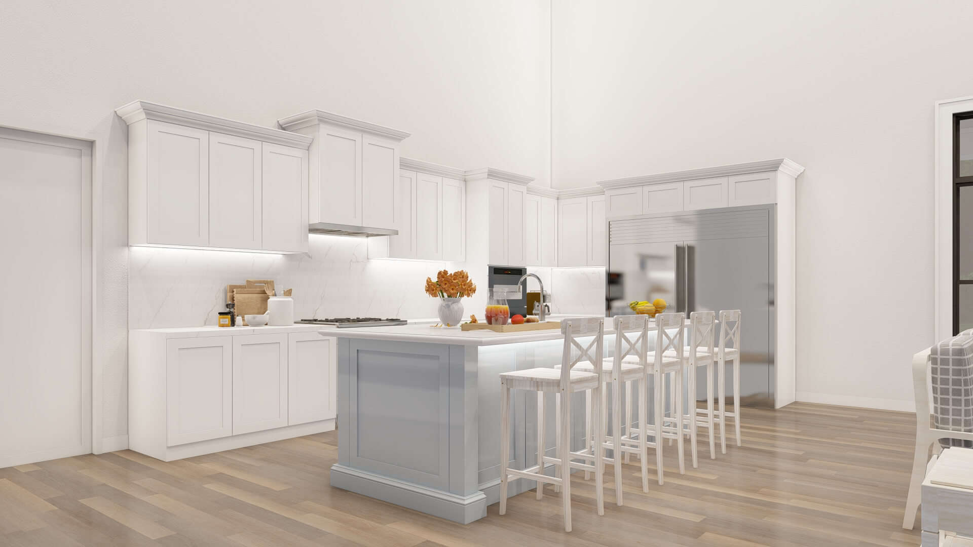 Kitchen: Kitchen Island of this 5-Bedroom,3779 Sq Ft Plan -193-1305