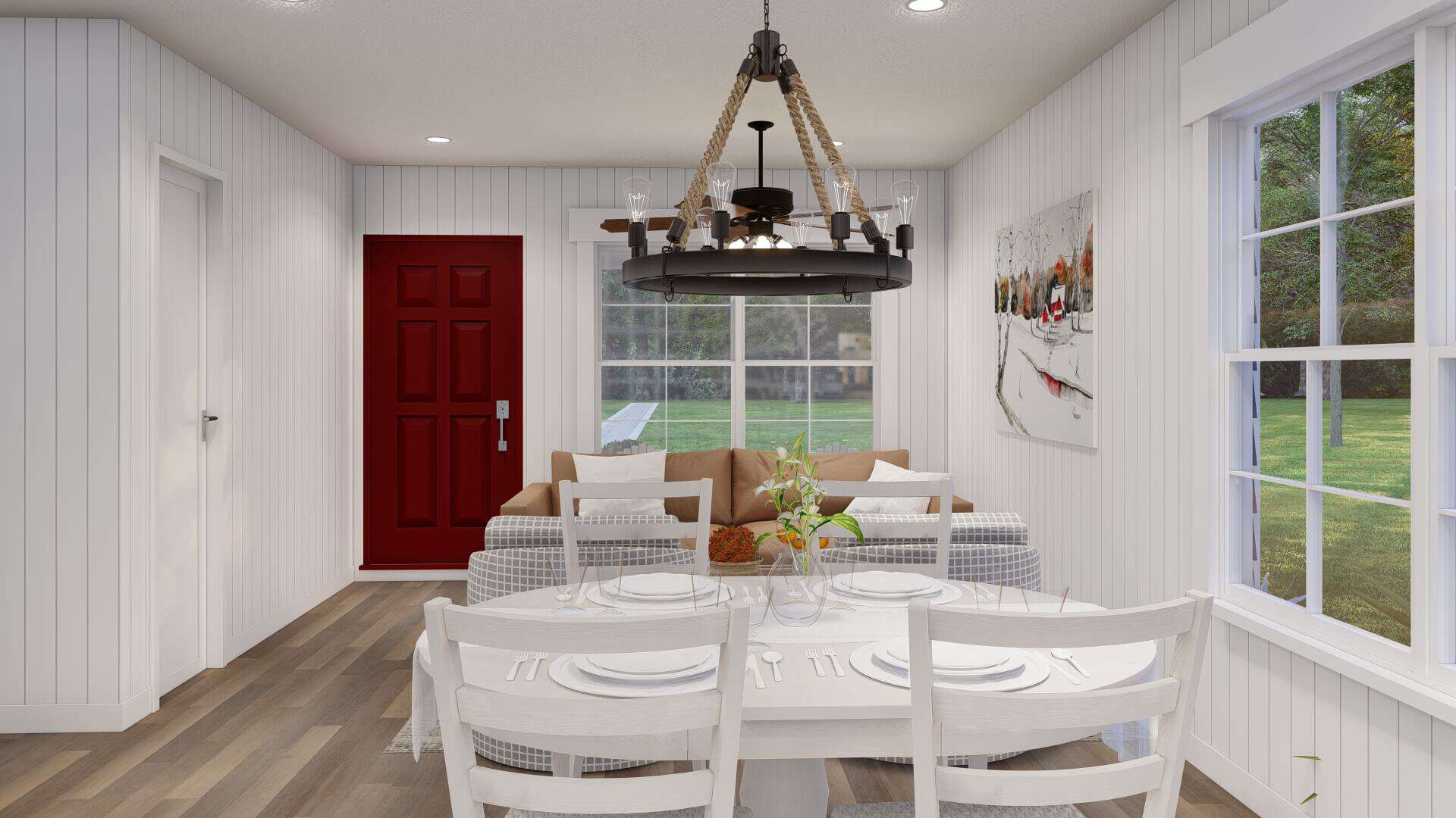 Dining Room of this 3-Bedroom,1279 Sq Ft Plan -193-1306