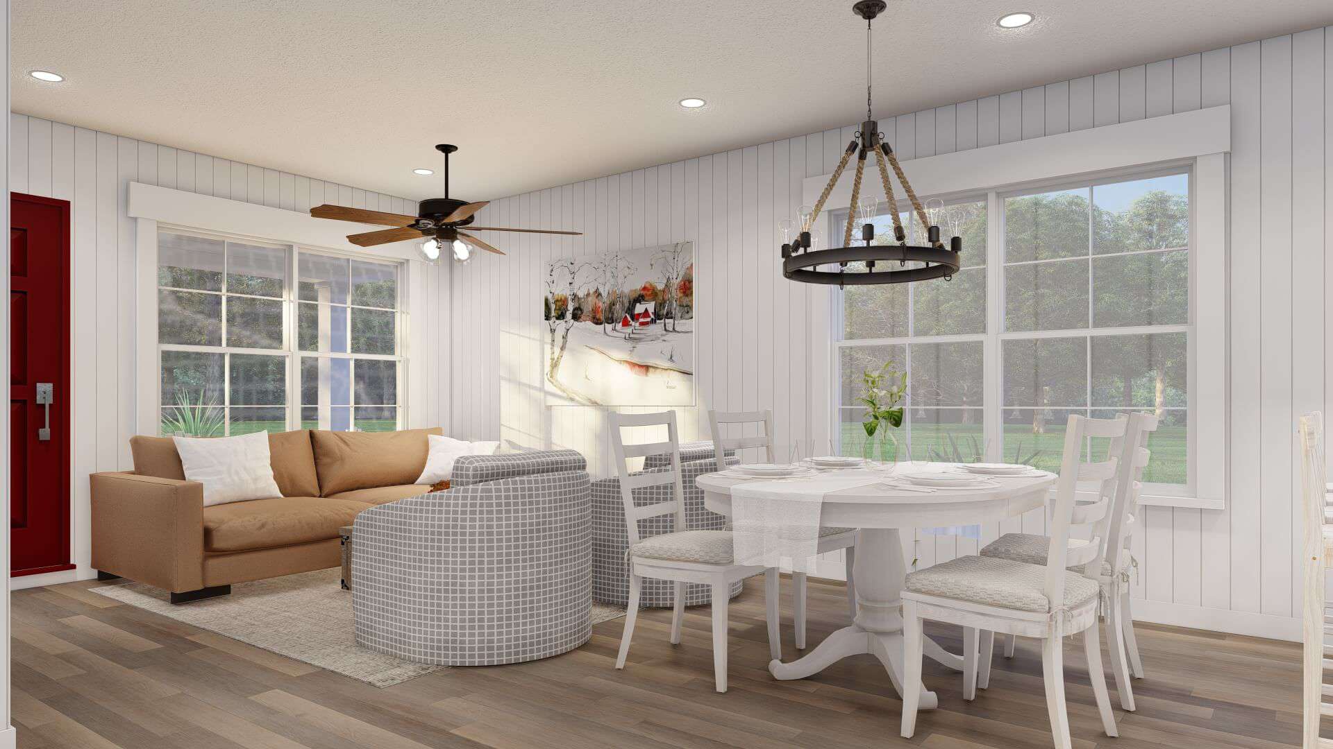 Dining Room of this 3-Bedroom,1279 Sq Ft Plan -193-1306