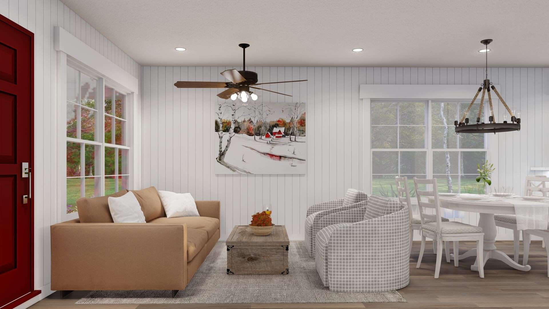 Great Room of this 3-Bedroom,1279 Sq Ft Plan -193-1306