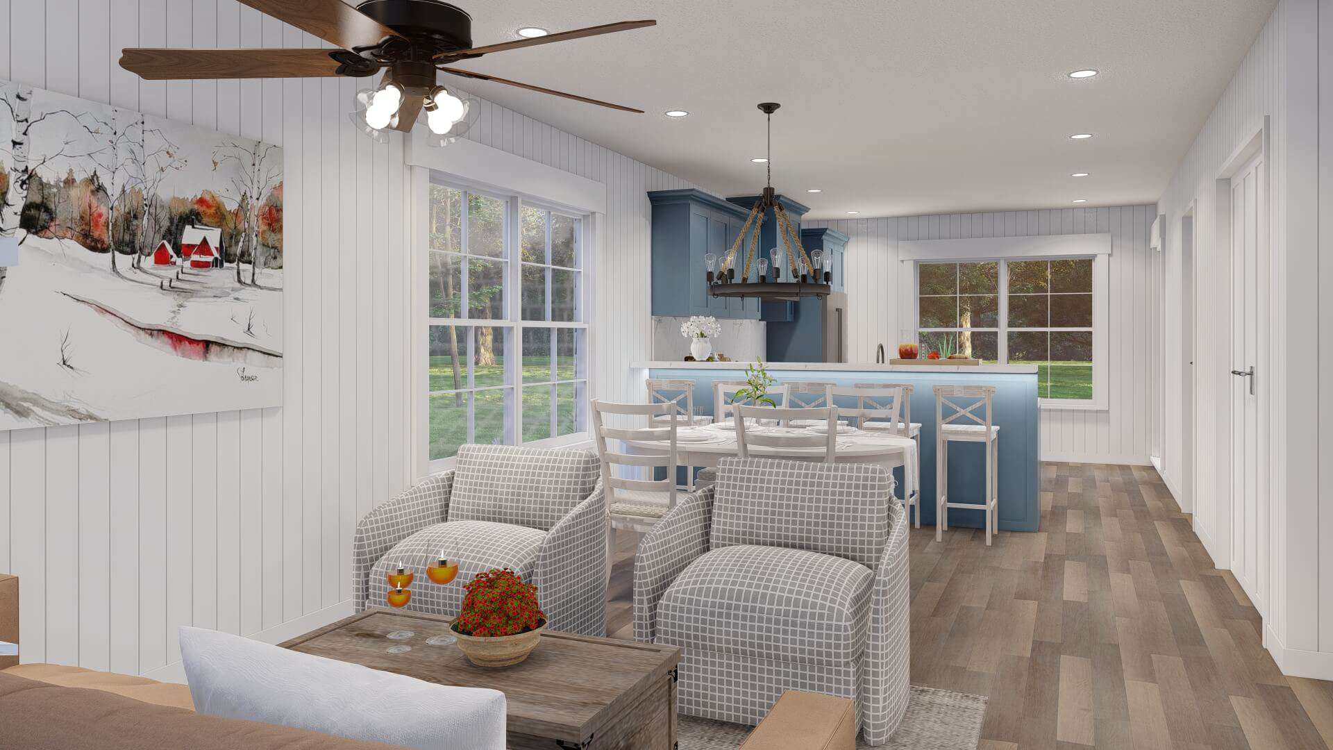 Great Room of this 3-Bedroom,1279 Sq Ft Plan -193-1306