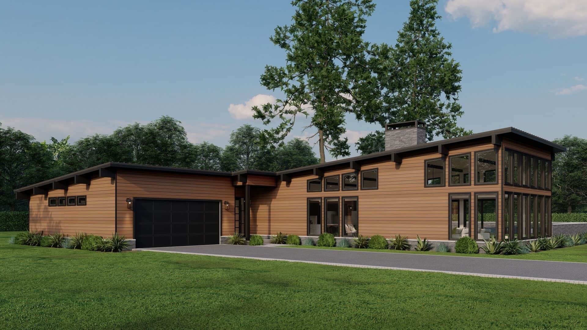 Left Side View of this 3-Bedroom,2480 Sq Ft Plan -193-1307