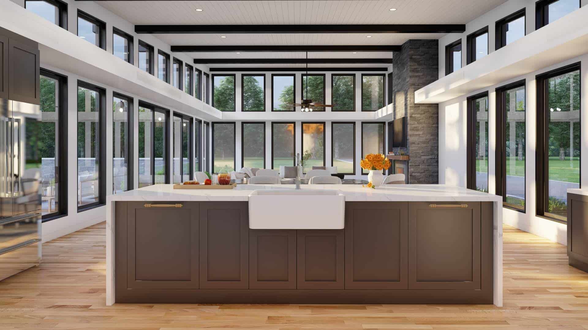 Kitchen: Kitchen Island of this 3-Bedroom,2480 Sq Ft Plan -193-1307