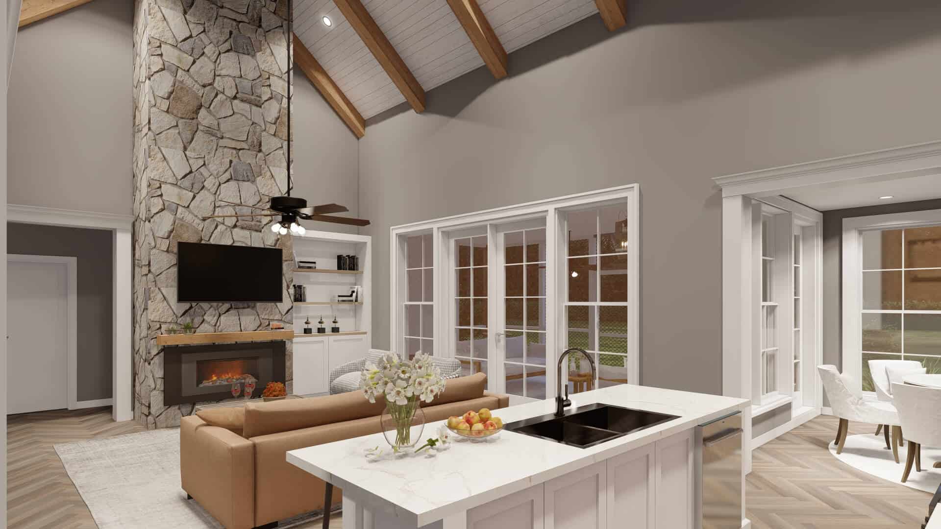 Kitchen: Kitchen Island of this 5-Bedroom,2541 Sq Ft Plan -193-1308