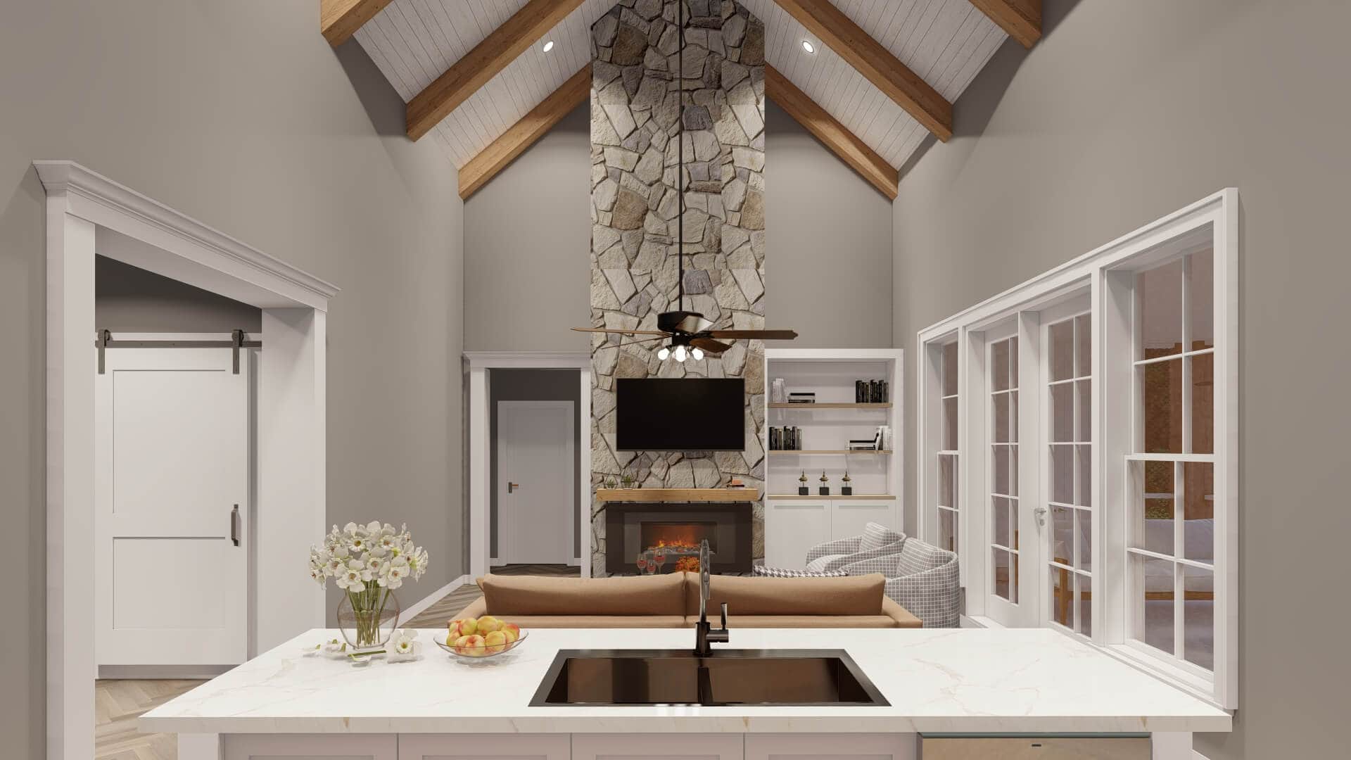 Kitchen: Kitchen Island of this 5-Bedroom,2541 Sq Ft Plan -193-1308