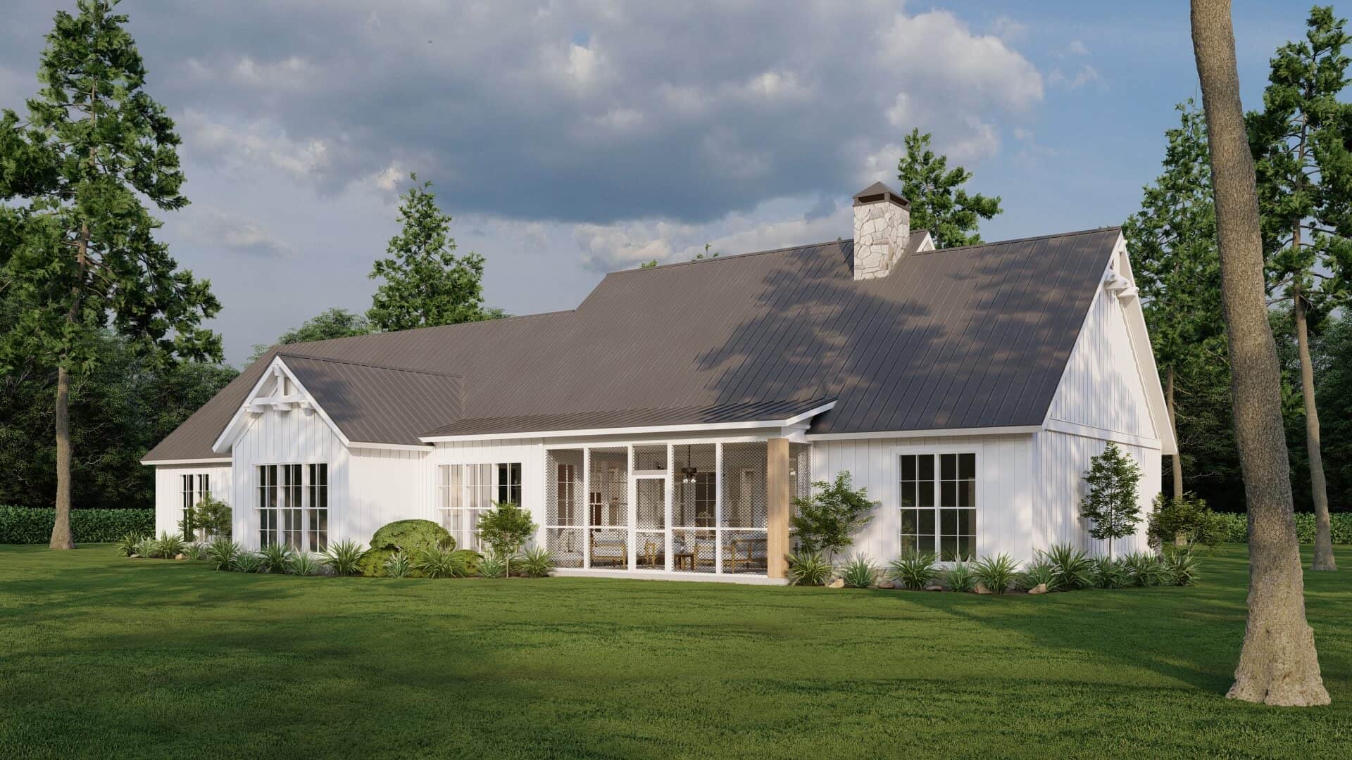 Rear View of this 5-Bedroom,2541 Sq Ft Plan -193-1308