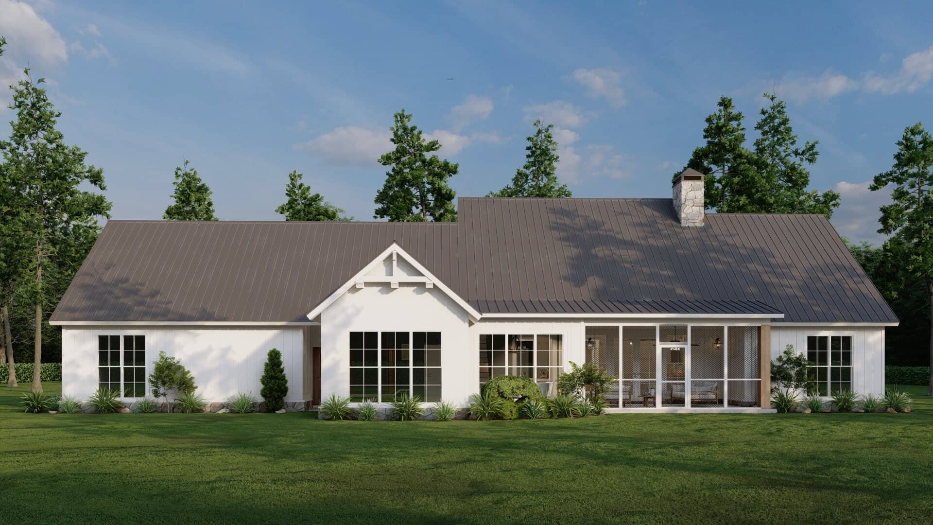 Rear View of this 5-Bedroom,2541 Sq Ft Plan -193-1308