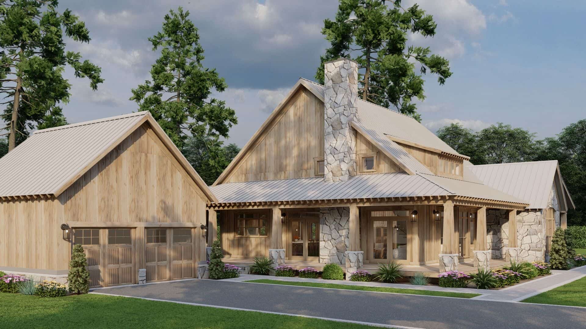 Left Side View of this 3-Bedroom,2349 Sq Ft Plan -193-1309