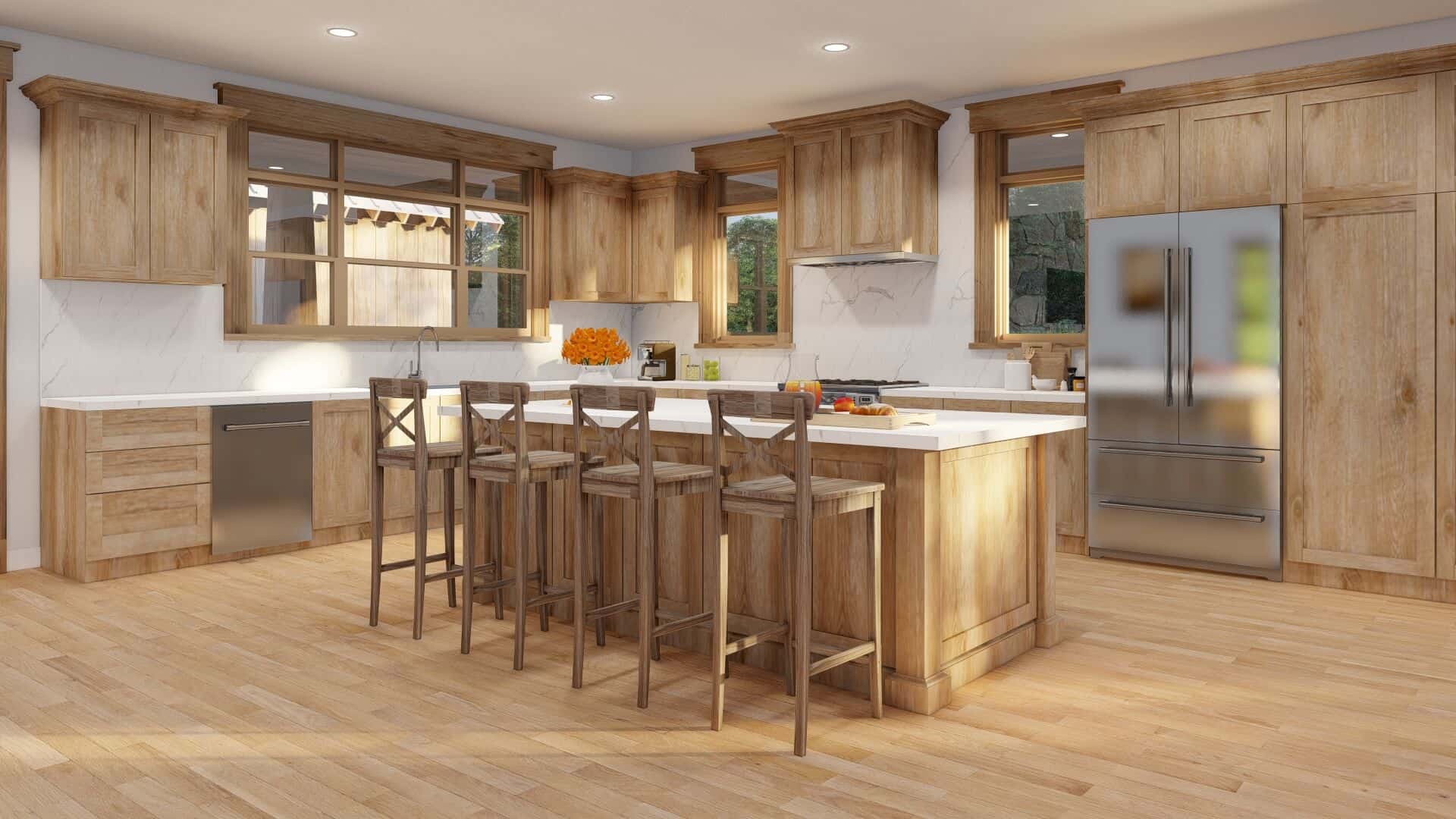 Kitchen: Kitchen Island of this 3-Bedroom,2349 Sq Ft Plan -193-1309