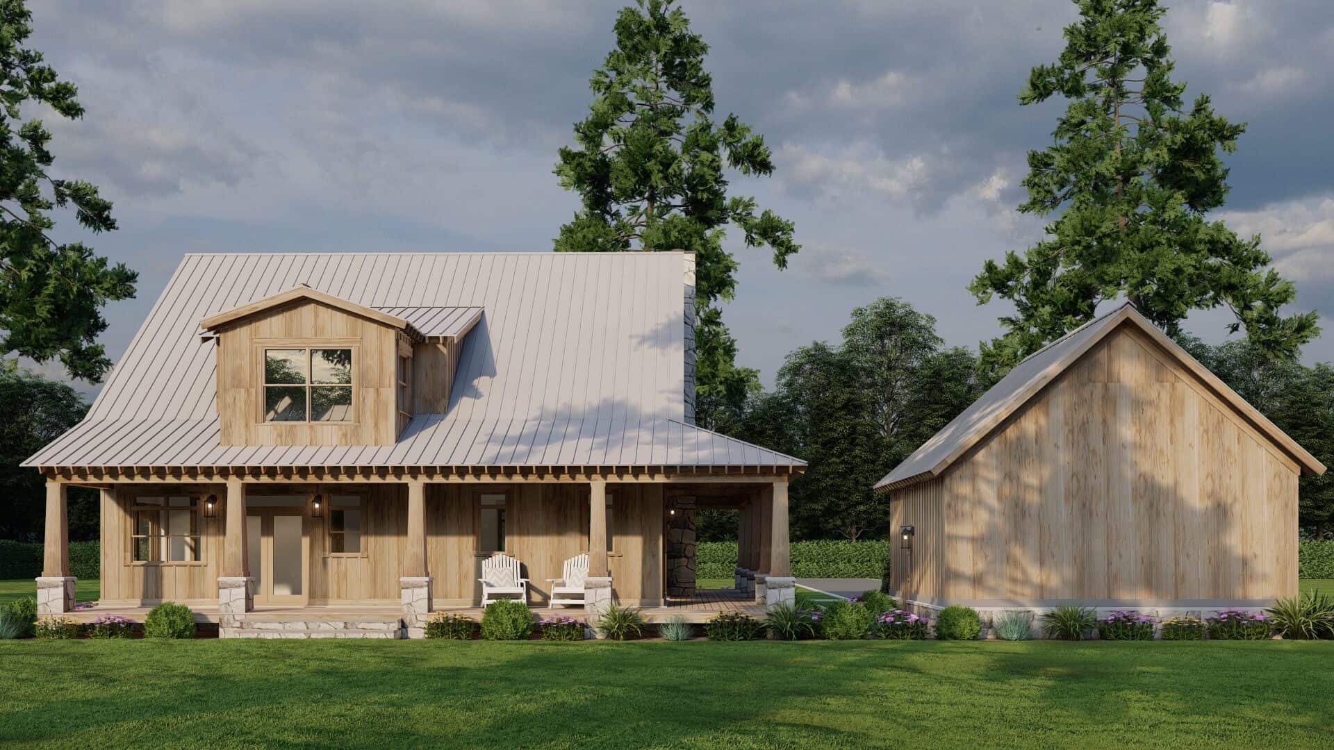 Rear View of this 3-Bedroom,2349 Sq Ft Plan -193-1309