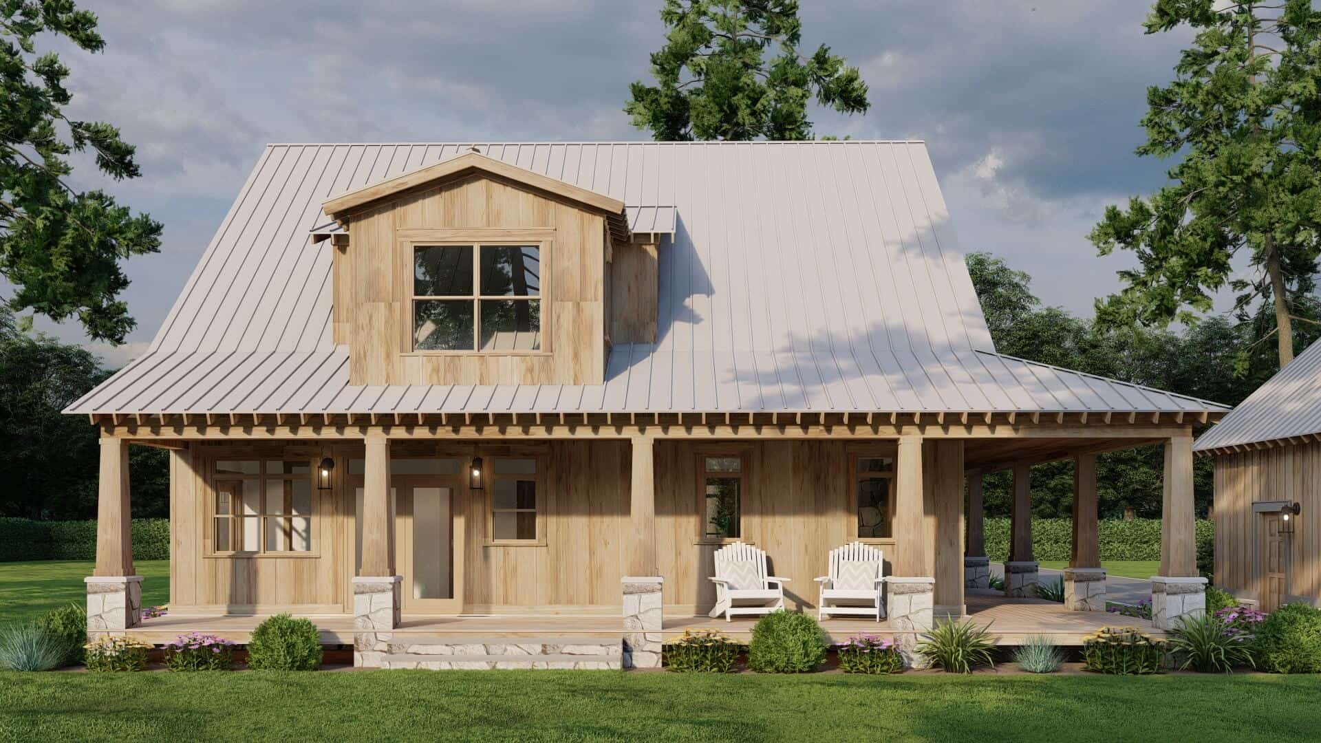 Porch - Wraparound of this 3-Bedroom,2349 Sq Ft Plan -193-1309