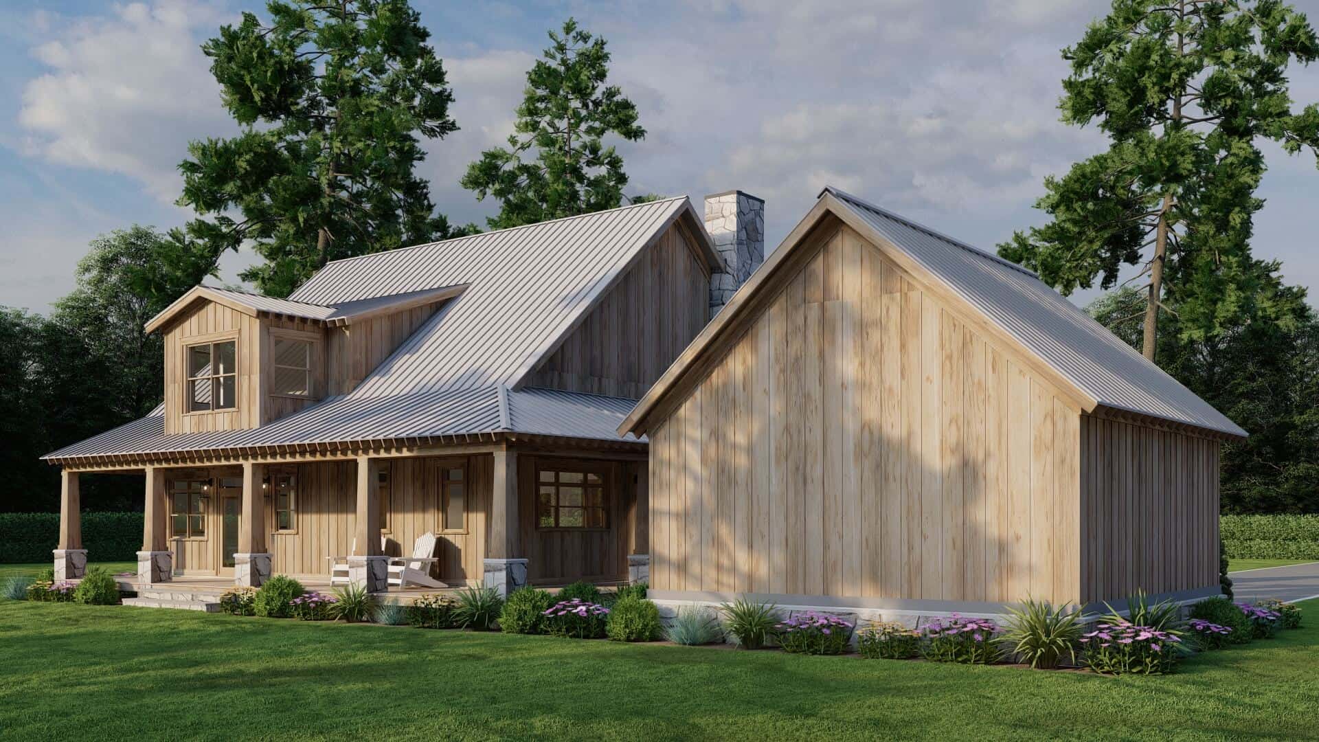 Rear View of this 3-Bedroom,2349 Sq Ft Plan -193-1309