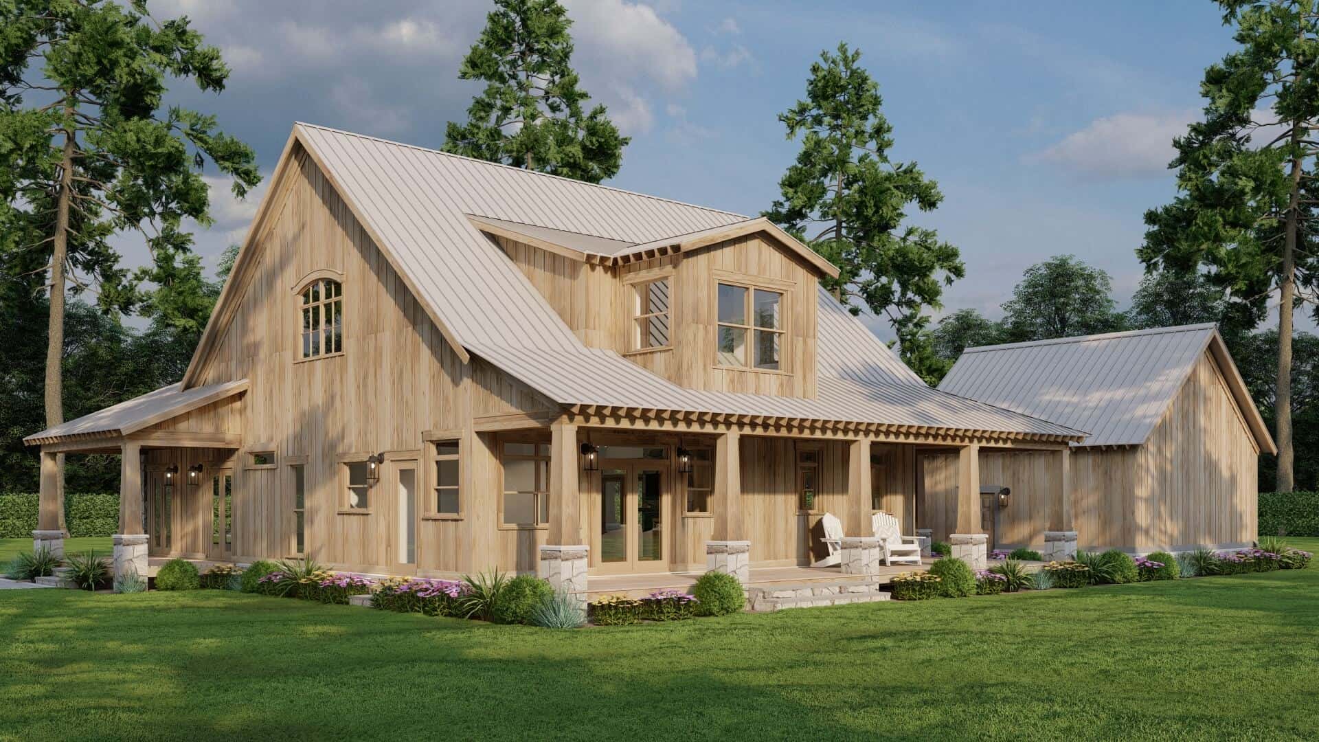 Rear View of this 3-Bedroom,2349 Sq Ft Plan -193-1309