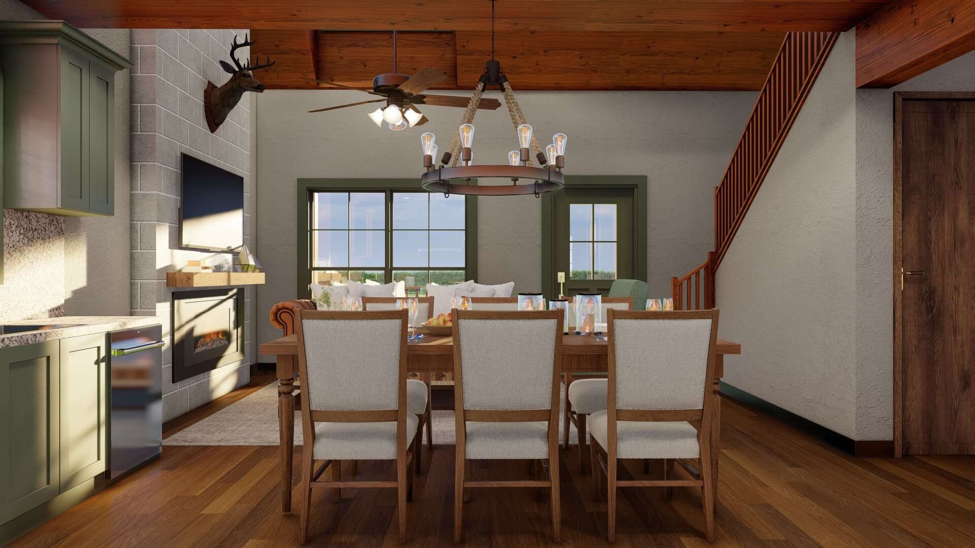 Dining Room of this 2-Bedroom,1039 Sq Ft Plan -193-1310