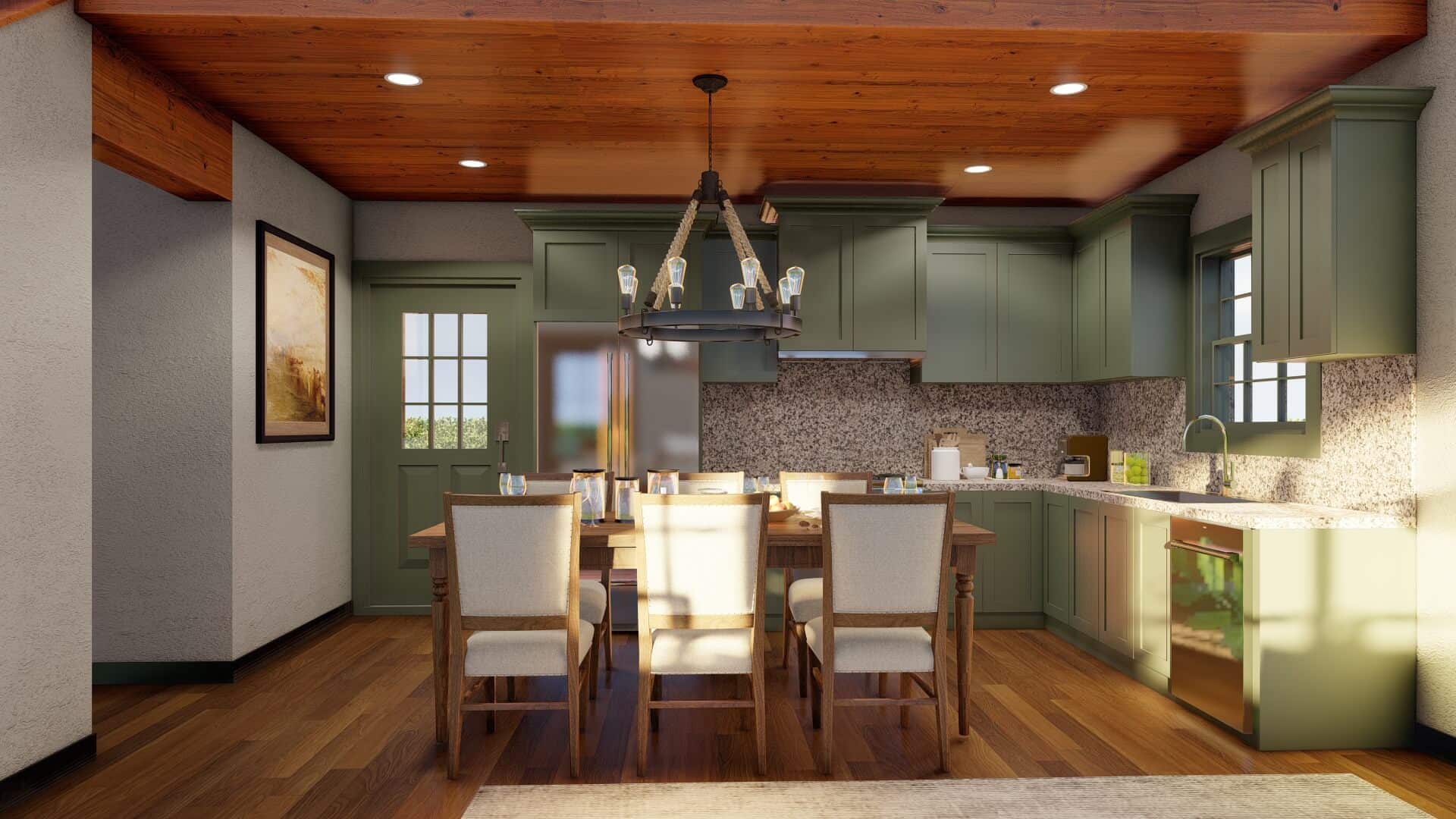 Kitchen of this 2-Bedroom,1039 Sq Ft Plan -193-1310