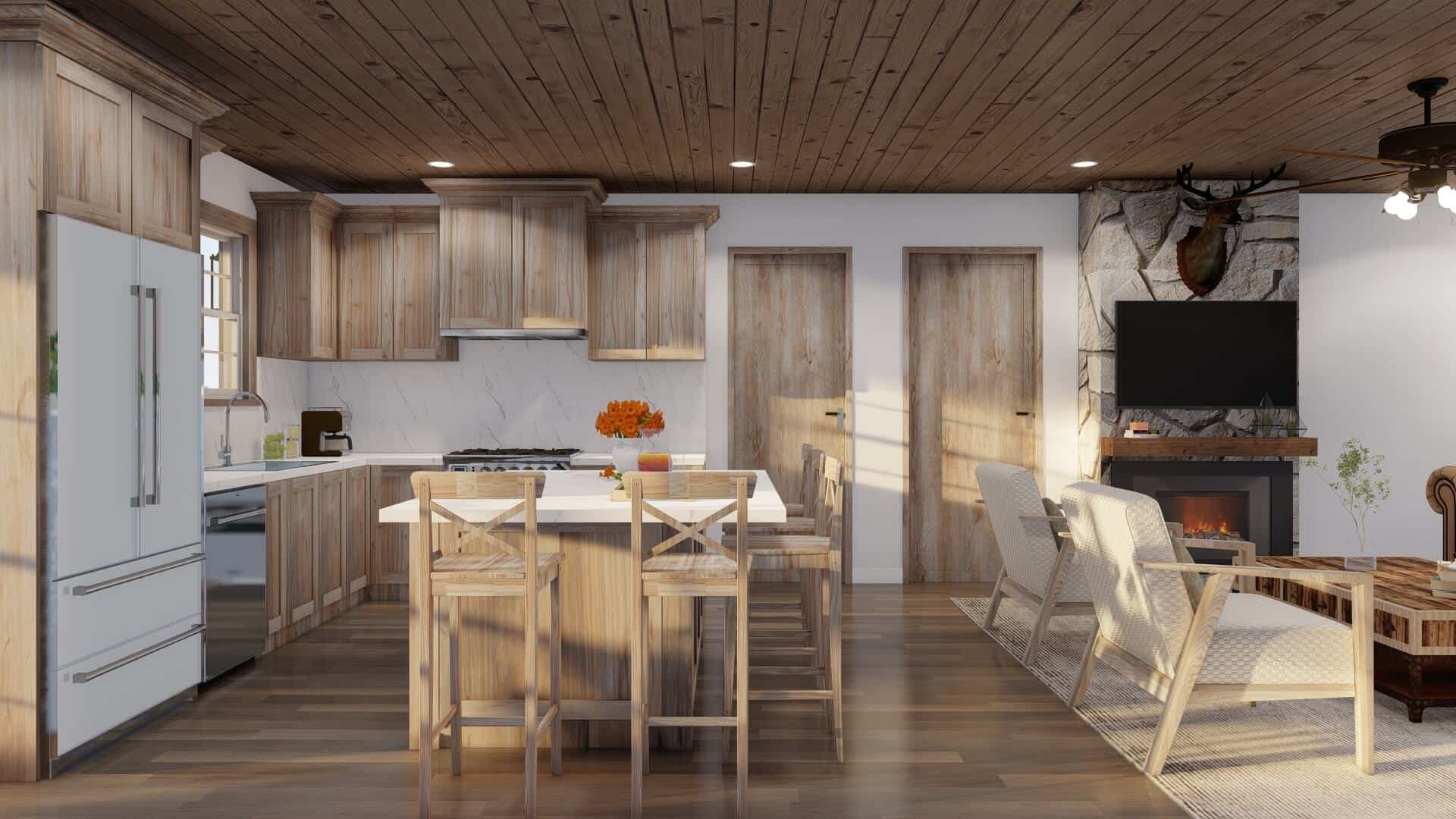Kitchen: Kitchen Island of this 3-Bedroom,1760 Sq Ft Plan -193-1311