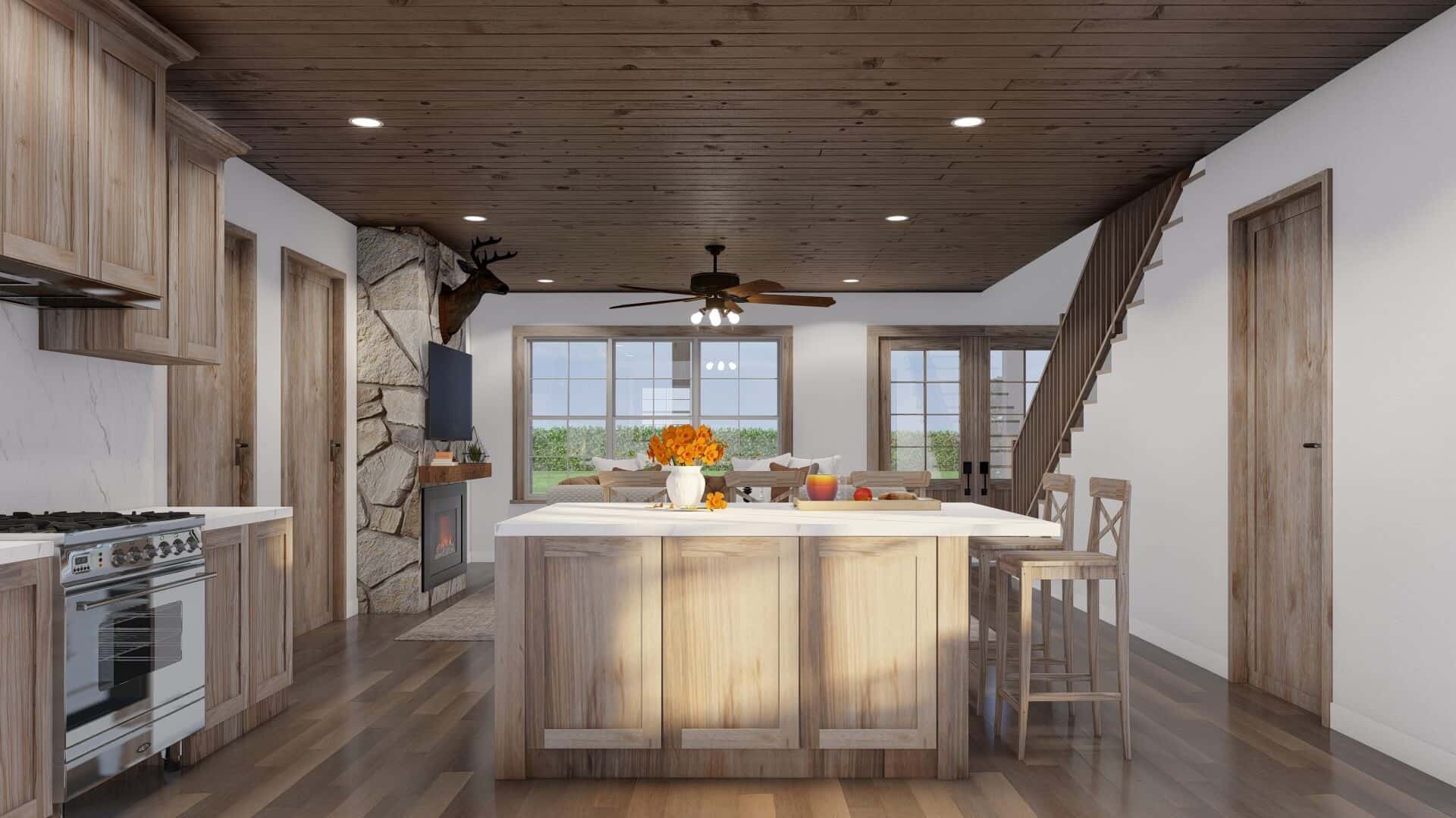 Kitchen: Kitchen Island of this 3-Bedroom,1760 Sq Ft Plan -193-1311
