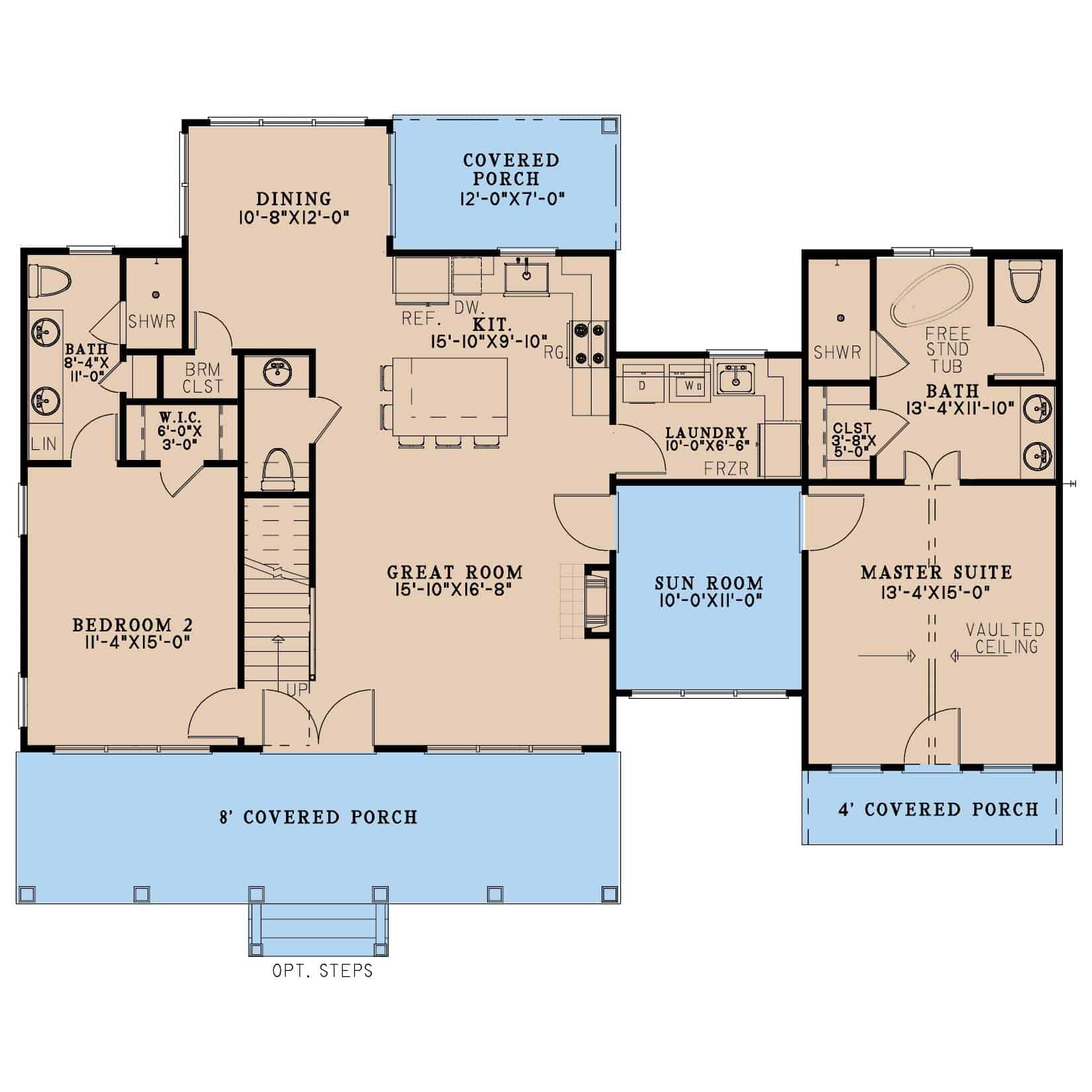 Main Level of Coastal Plan #193-1311