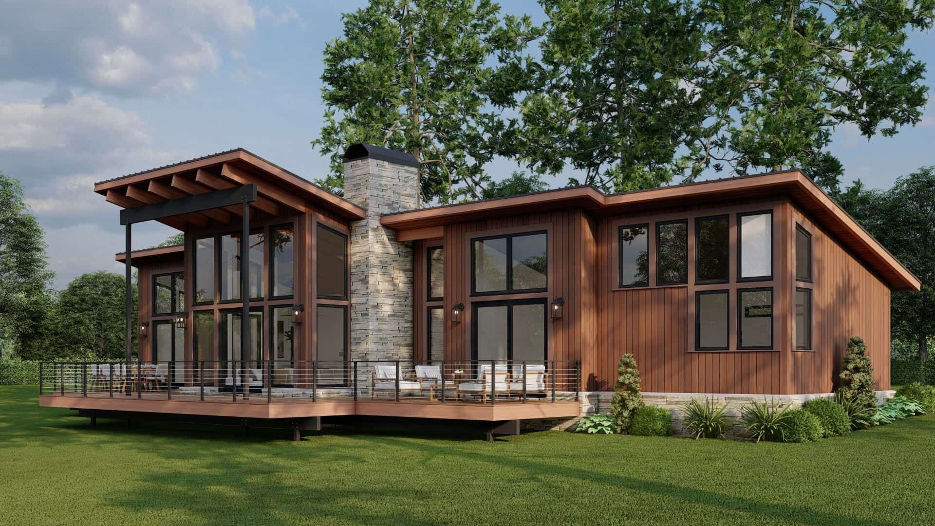 Right Side View of this 2-Bedroom,1655 Sq Ft Plan -193-1312