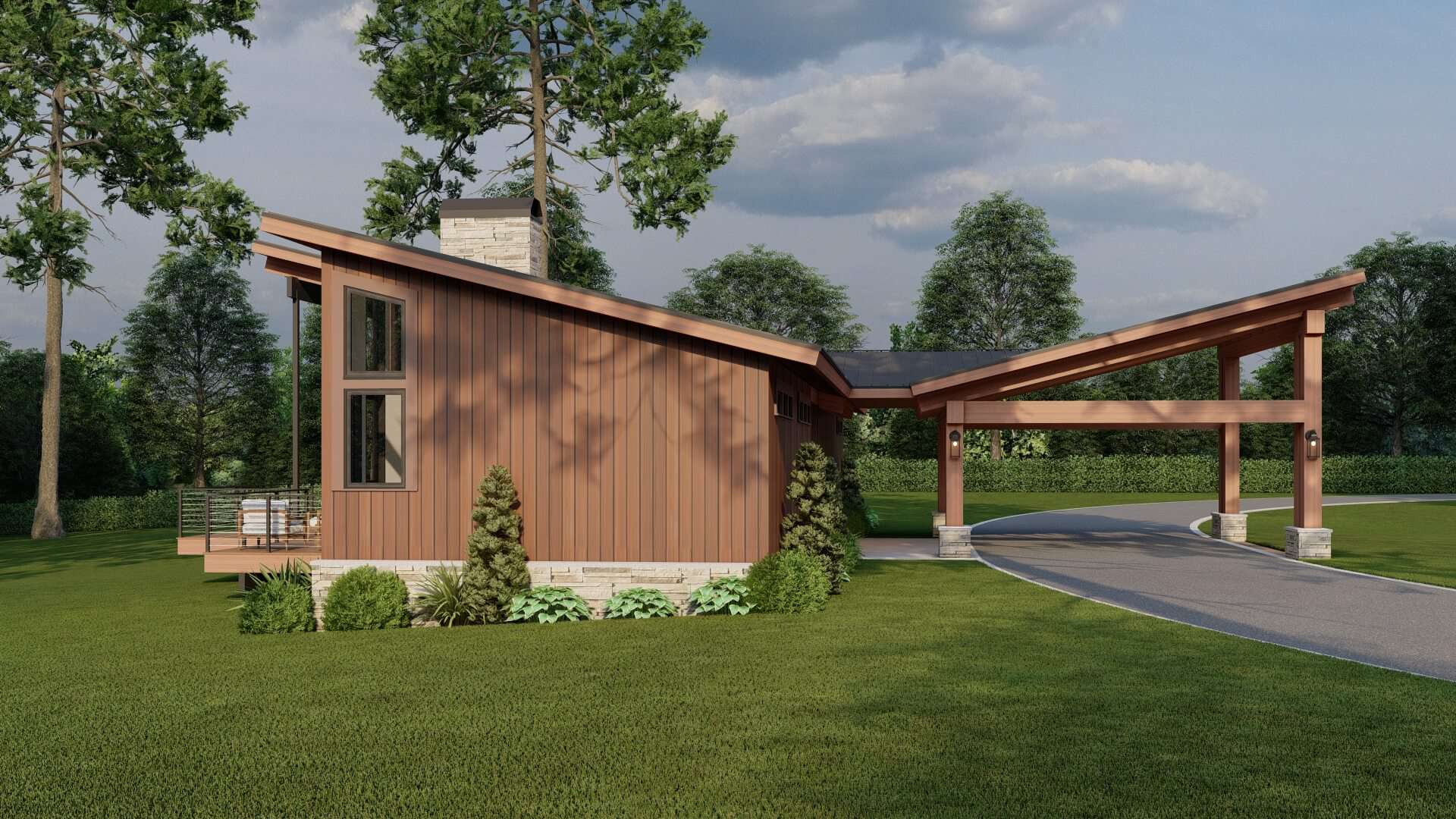 Left Side View of this 2-Bedroom,1655 Sq Ft Plan -193-1312