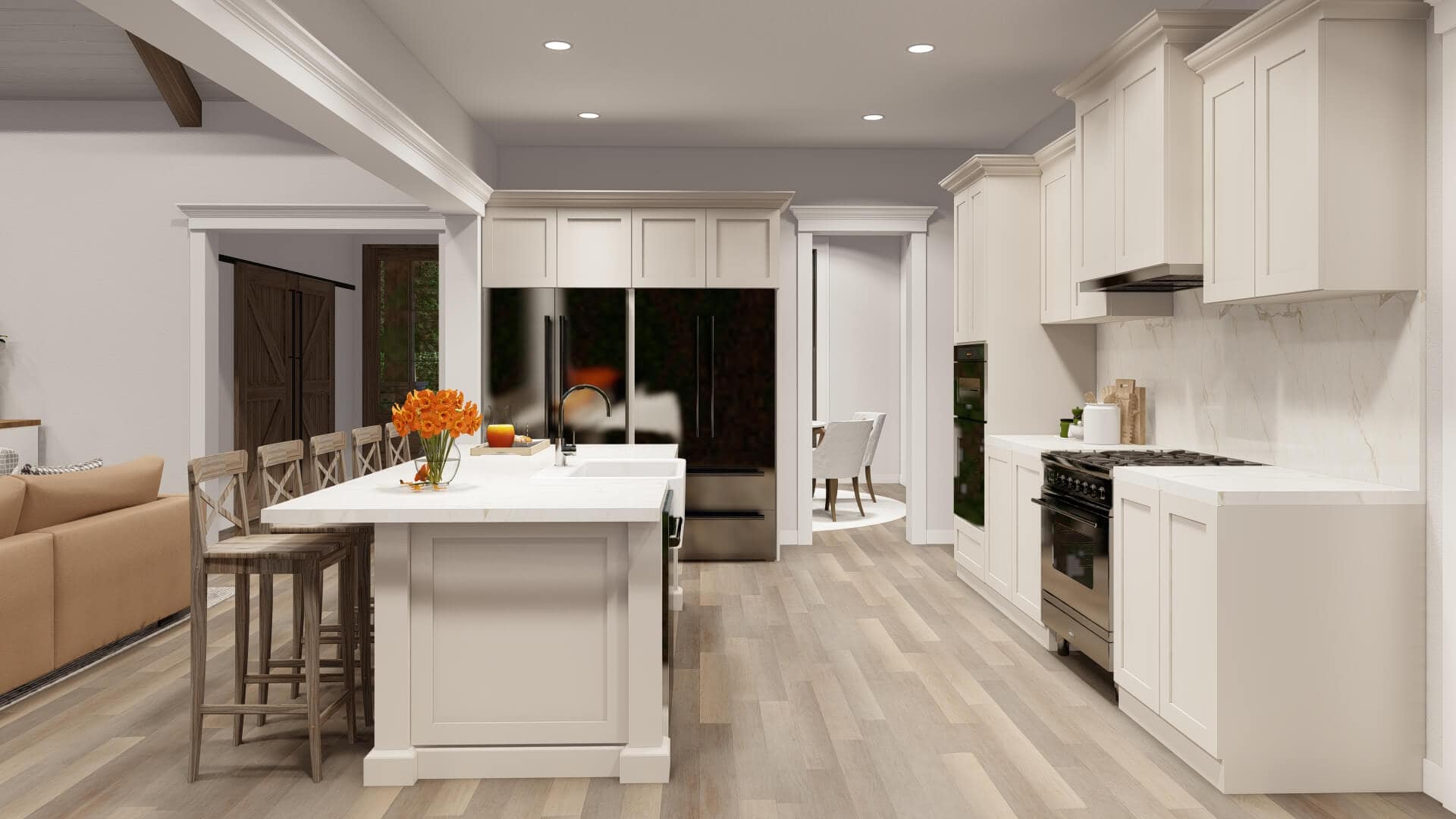Kitchen: Kitchen Island of this 4-Bedroom,2930 Sq Ft Plan -193-1313