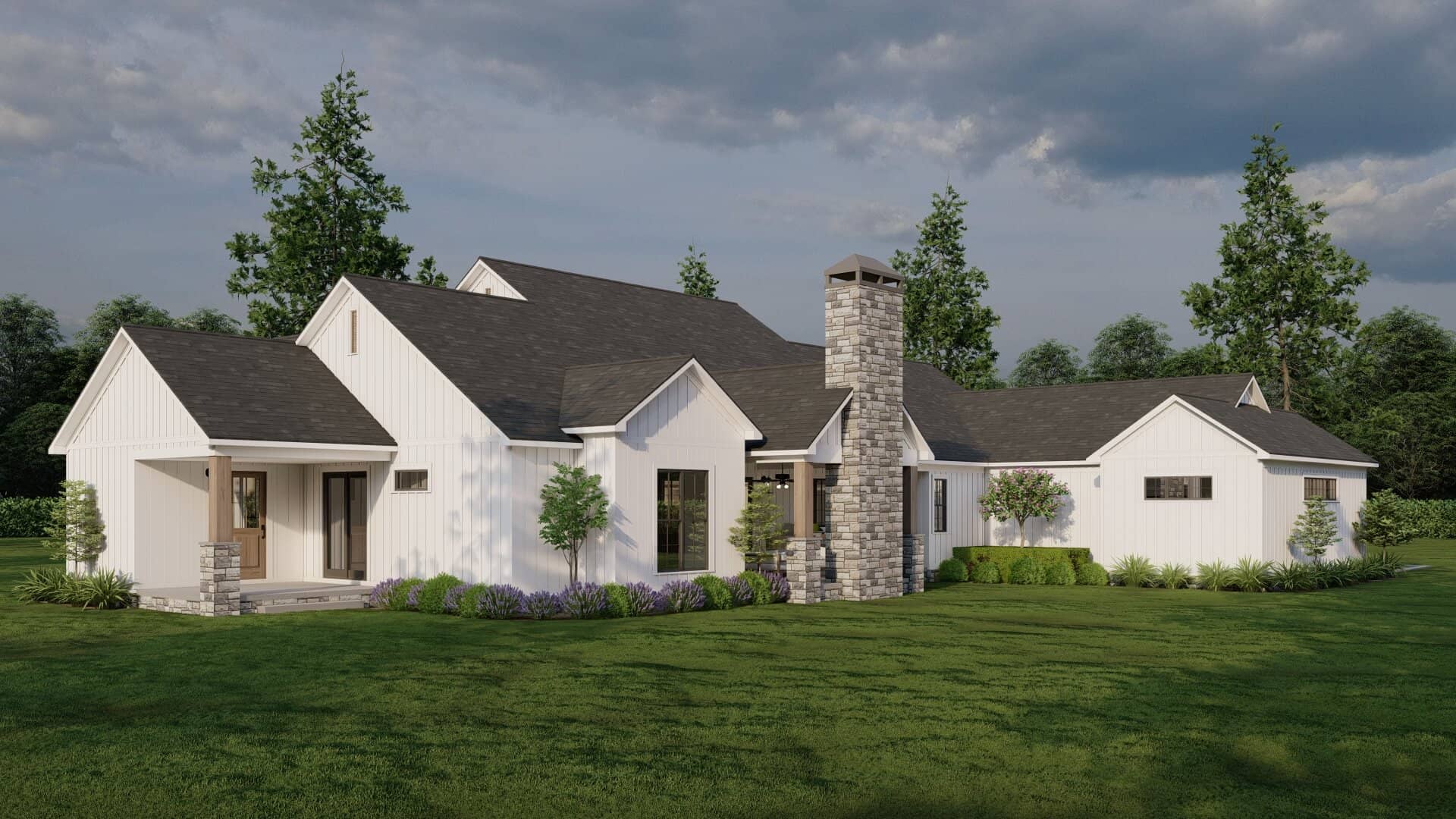 Rear View of this 4-Bedroom,2930 Sq Ft Plan -193-1313
