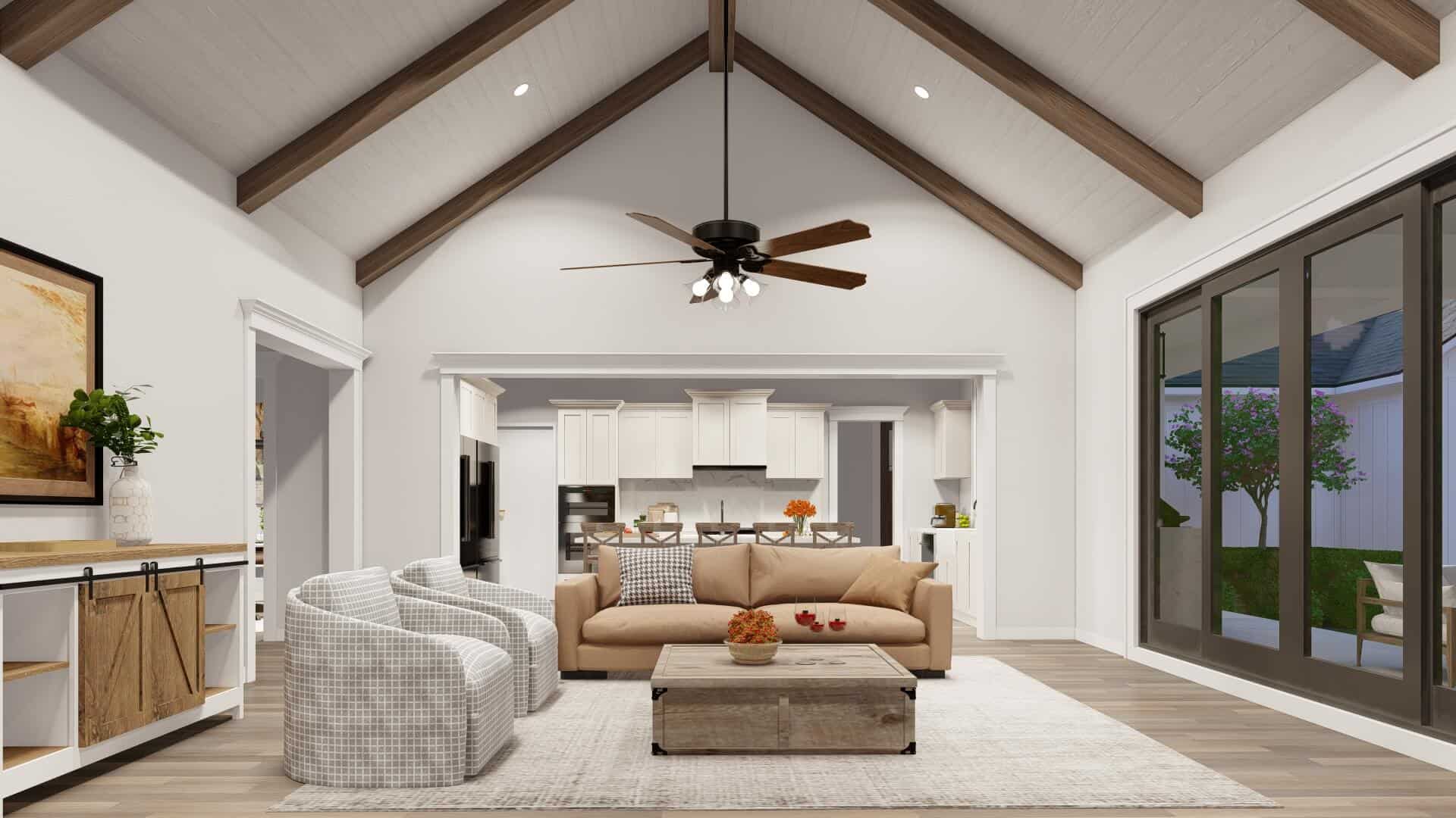 Great Room: Ceiling of this 4-Bedroom,2930 Sq Ft Plan -193-1313