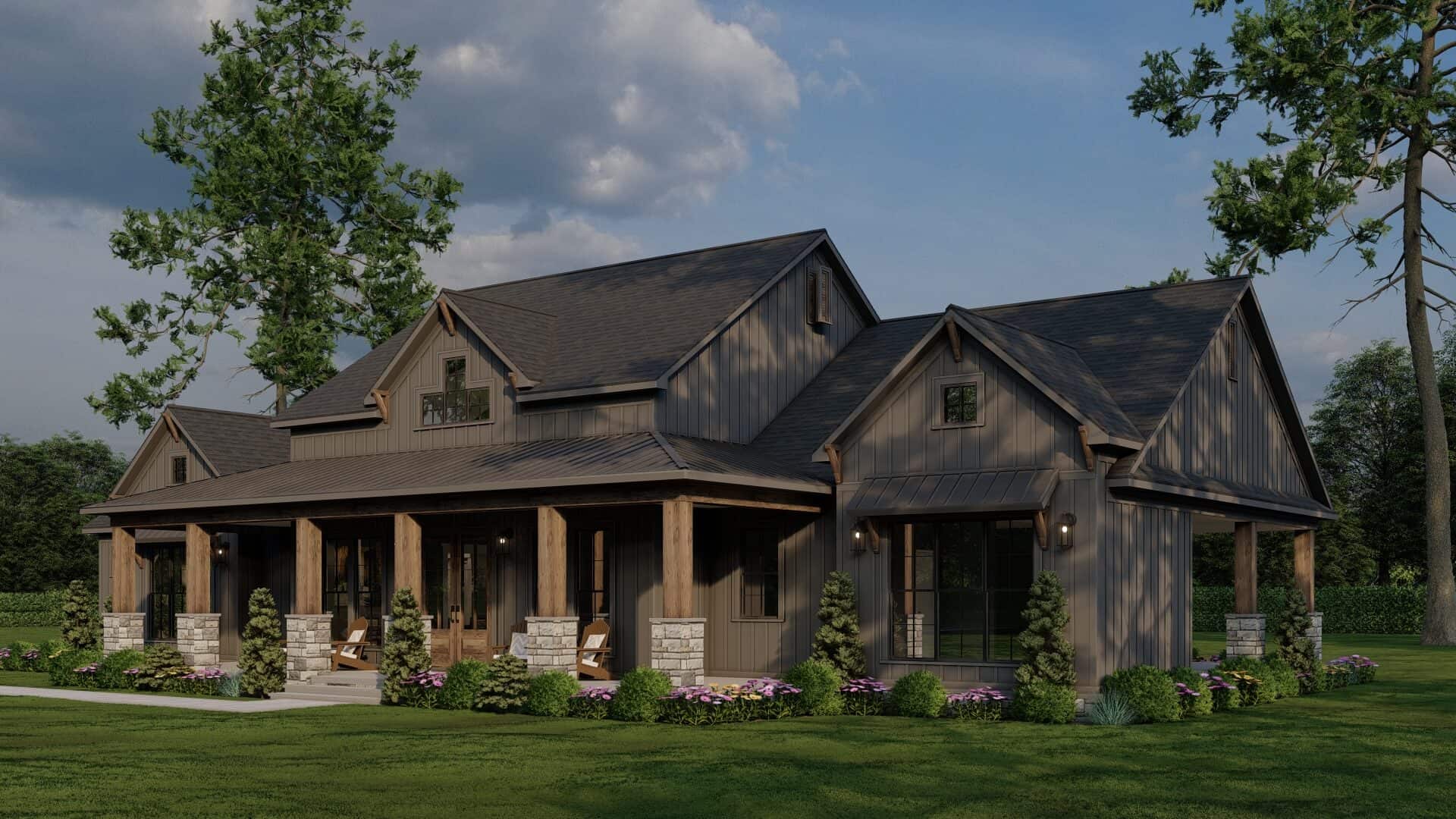Right Side View of this 3-Bedroom,2480 Sq Ft Plan -193-1314