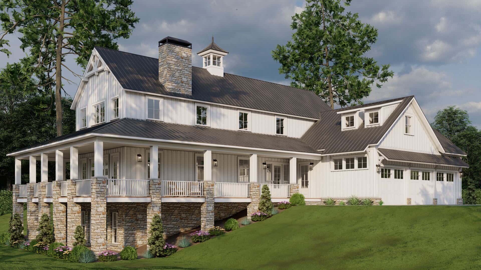 Right Side View of this 3-Bedroom,2993 Sq Ft Plan -193-1315