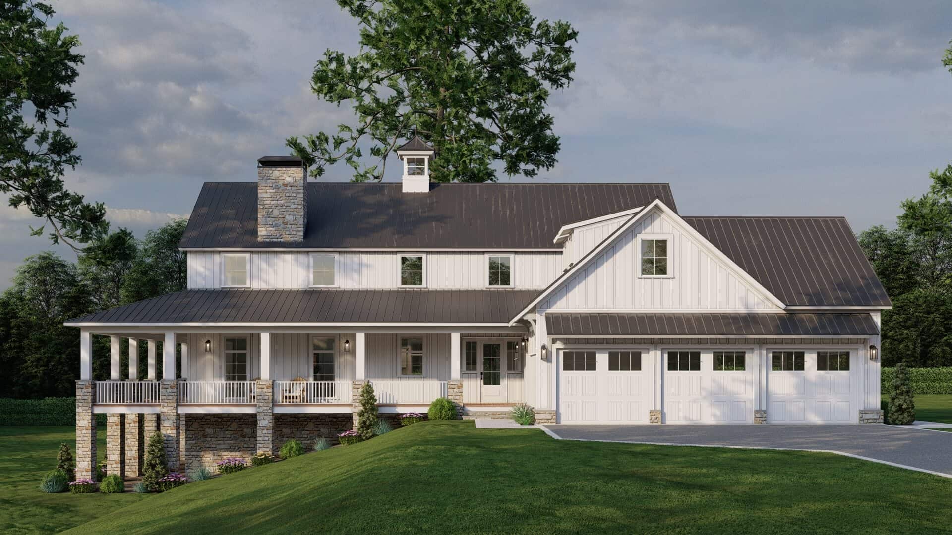 Right Side View of this 3-Bedroom,2993 Sq Ft Plan -193-1315