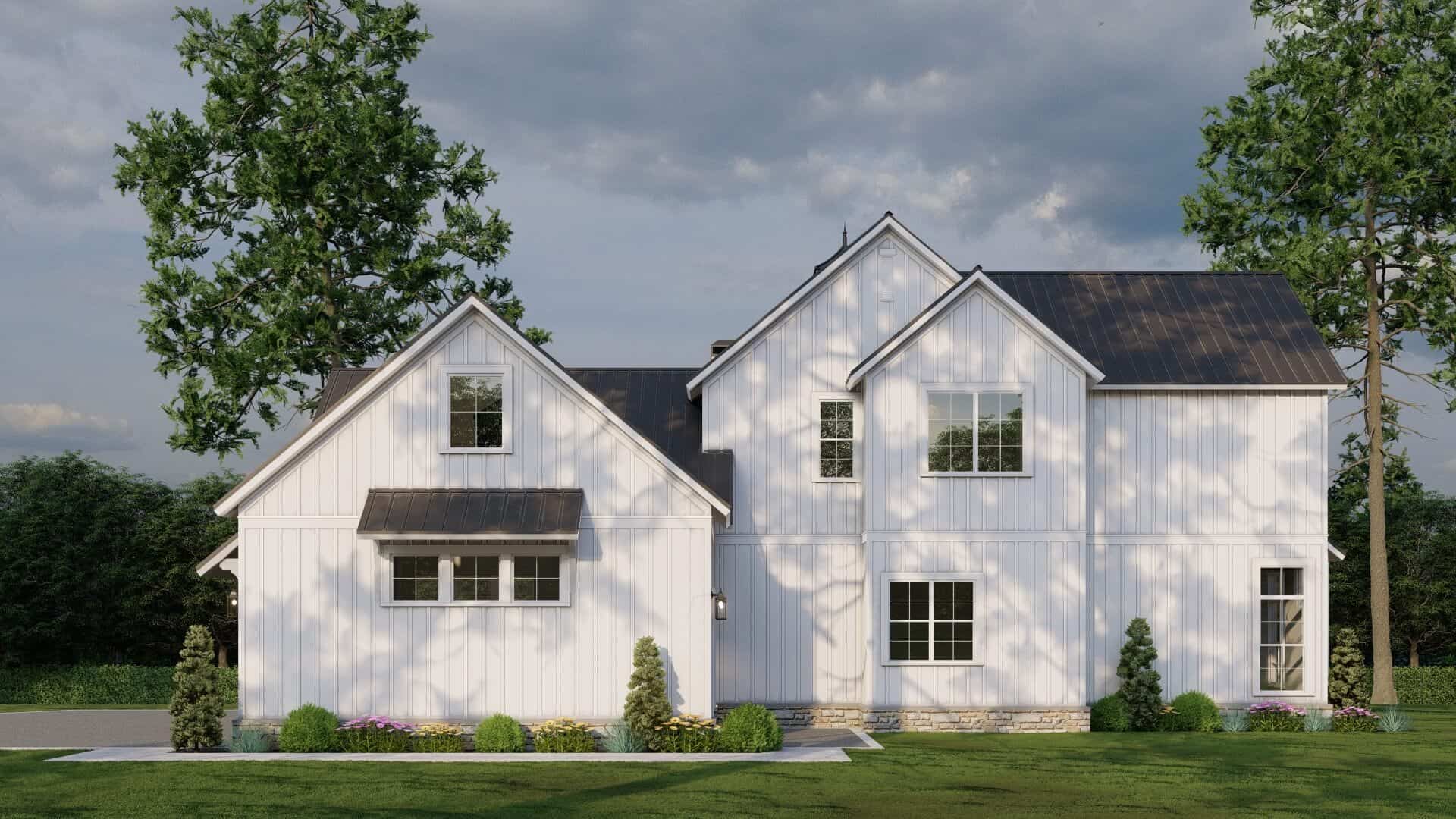 Rear View of this 3-Bedroom,2993 Sq Ft Plan -193-1315
