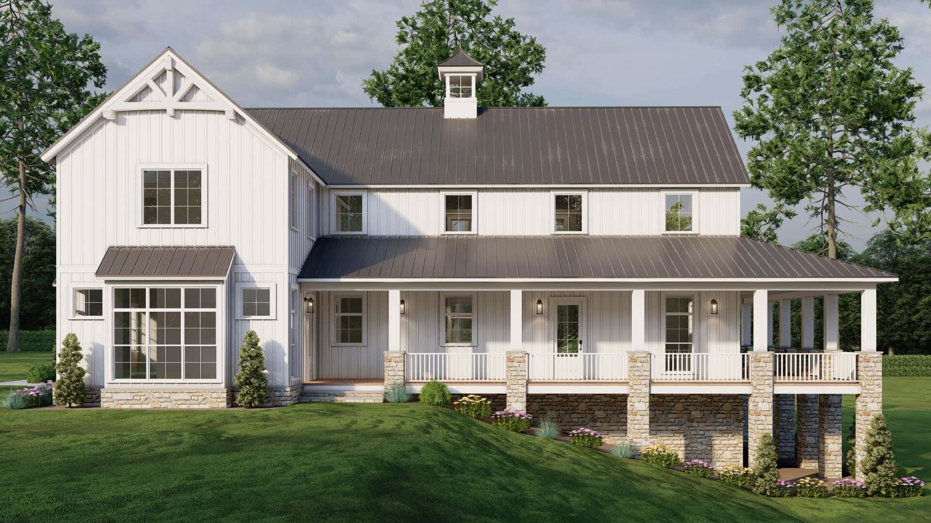 Left Side View of this 3-Bedroom,2993 Sq Ft Plan -193-1315
