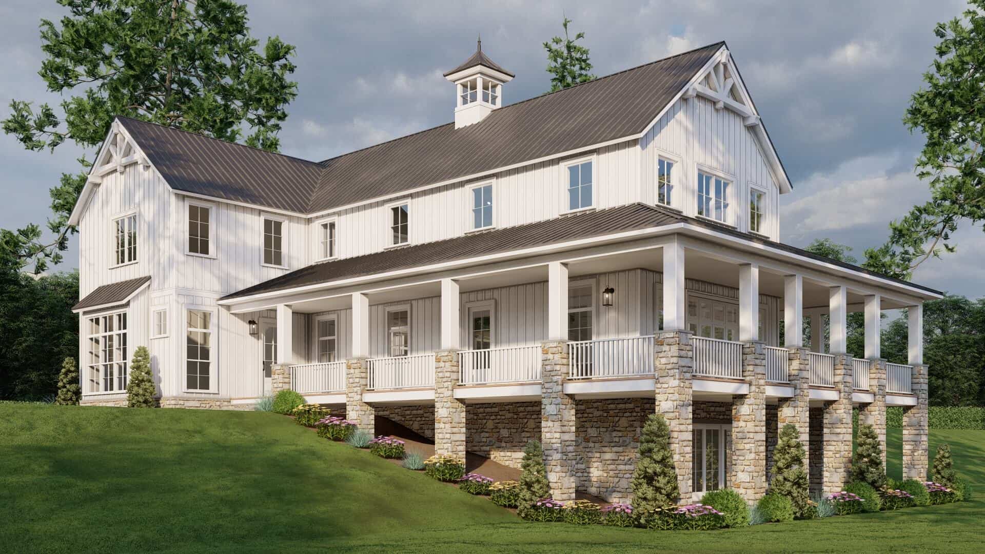 Left Side View of this 3-Bedroom,2993 Sq Ft Plan -193-1315