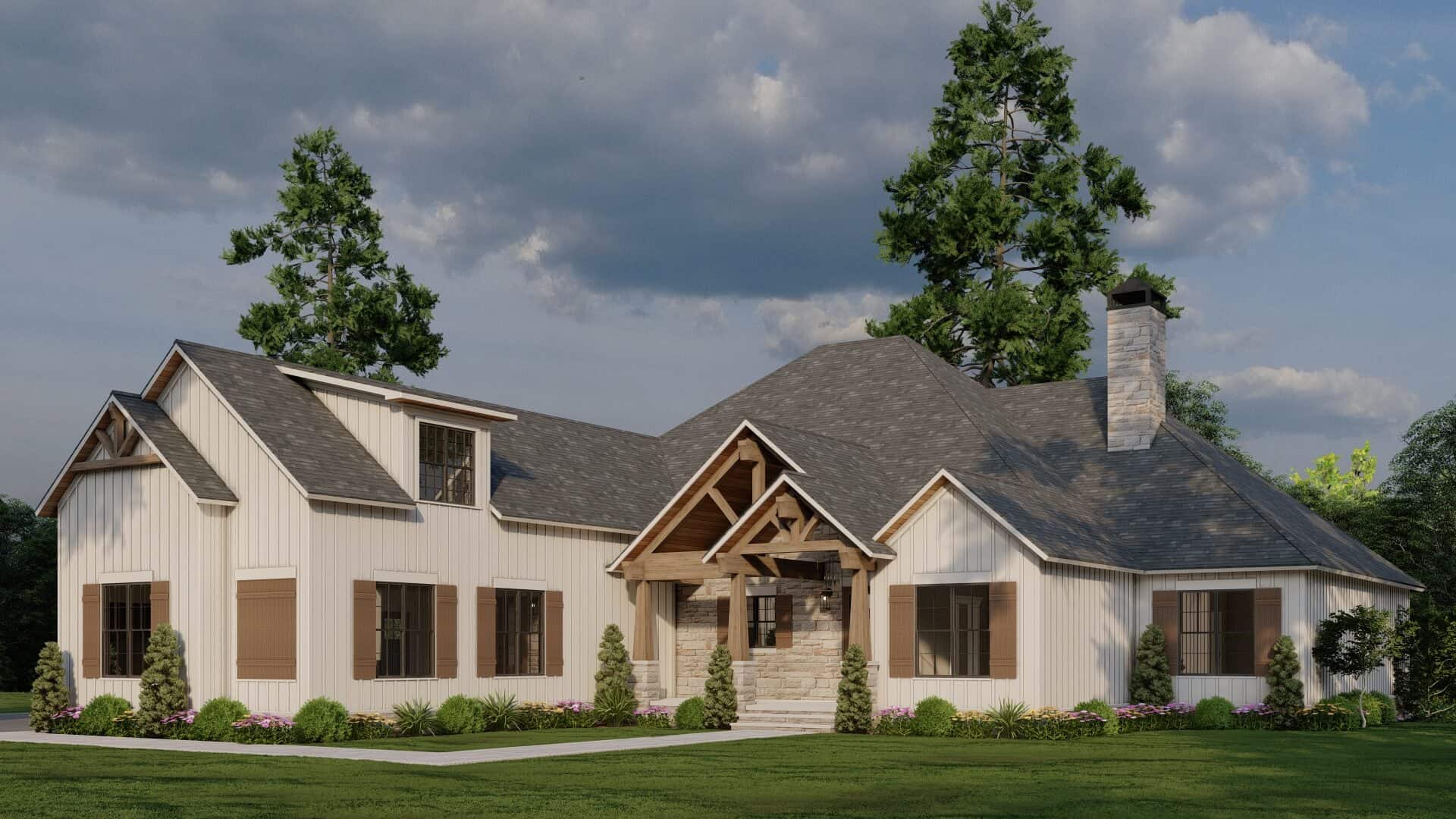 Right Side View of this 3-Bedroom,3106 Sq Ft Plan -193-1316