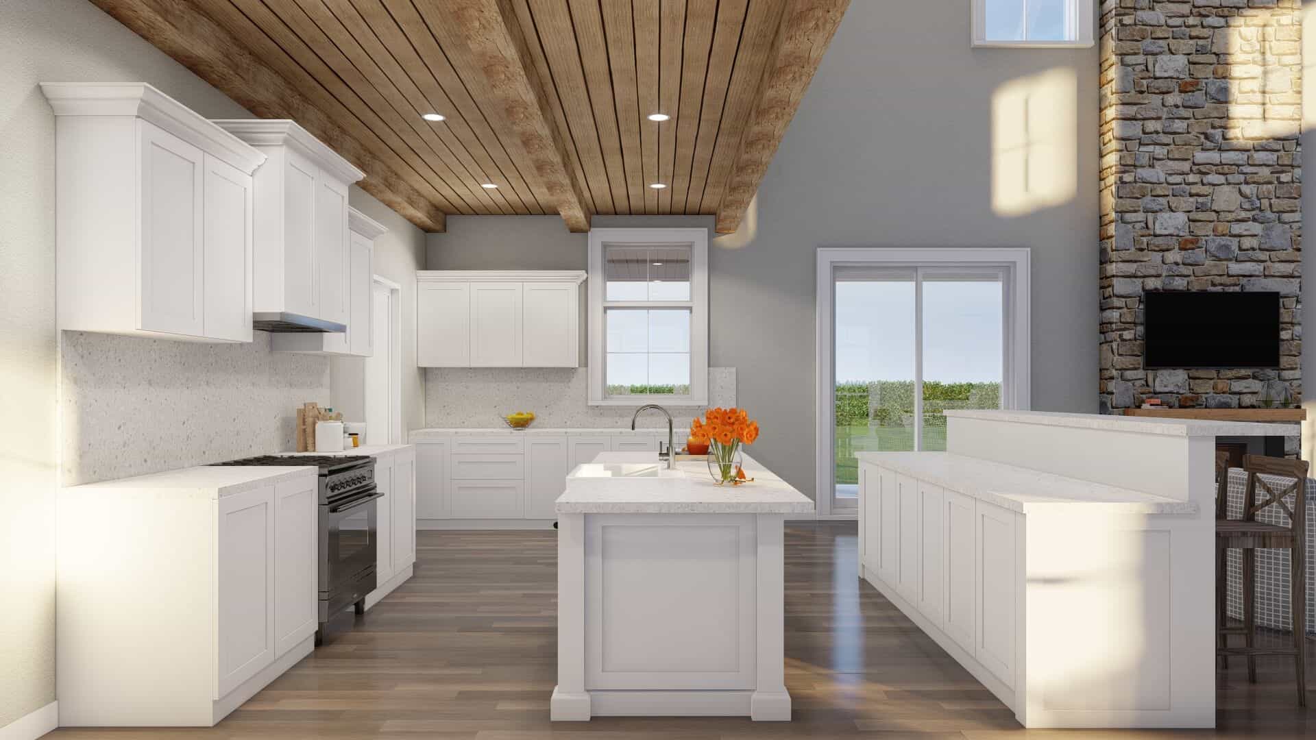 Kitchen: Kitchen Island of this 4-Bedroom,4065 Sq Ft Plan -193-1317