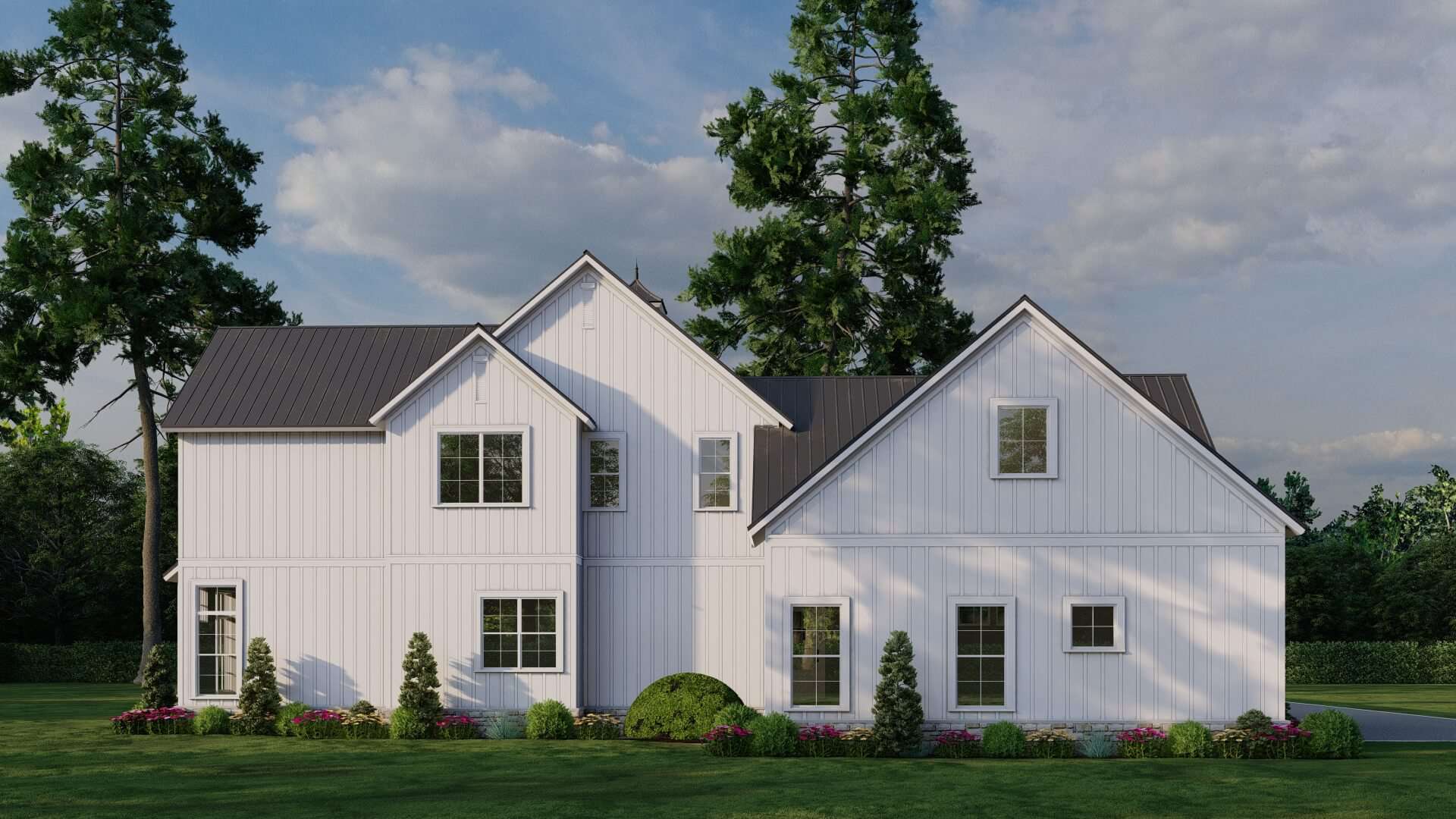 Rear View of this 4-Bedroom,4065 Sq Ft Plan -193-1317