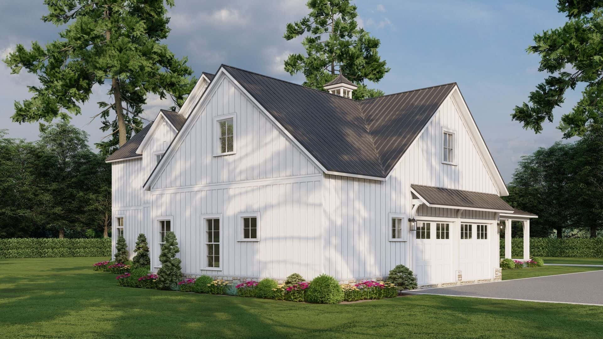 Rear View of this 4-Bedroom,4065 Sq Ft Plan -193-1317