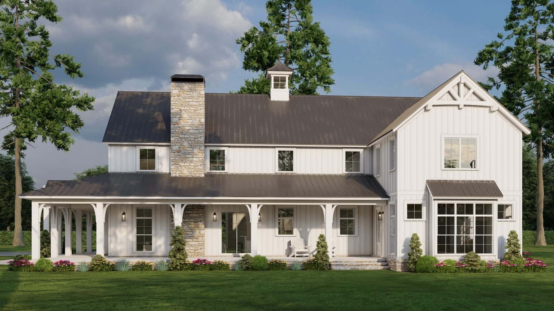Right Side View of this 4-Bedroom,4065 Sq Ft Plan -193-1317