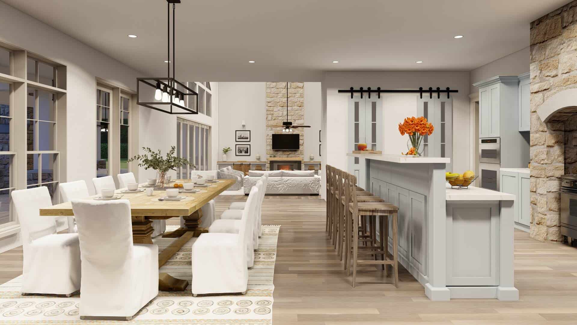 Dining Room of this 4-Bedroom,5178 Sq Ft Plan -193-1319