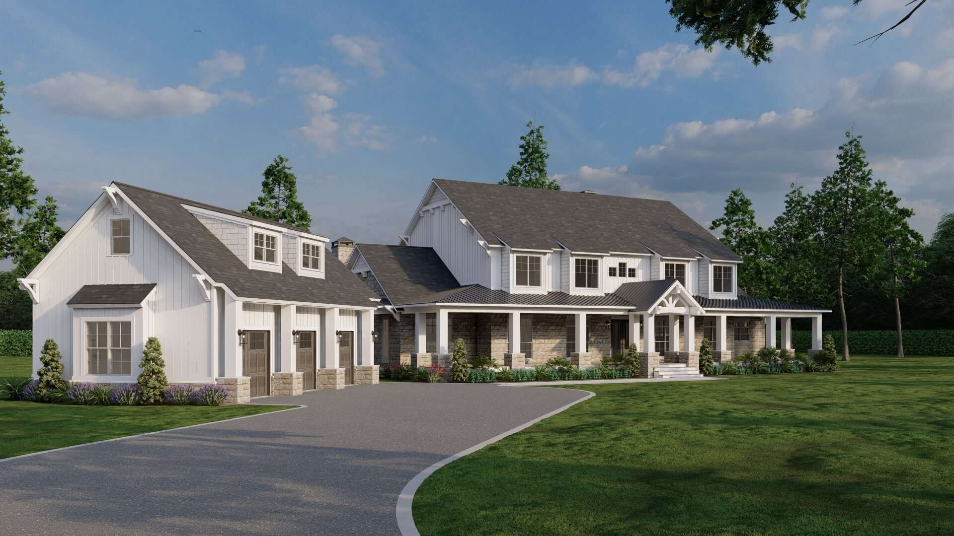 Left Side View of this 4-Bedroom,5178 Sq Ft Plan -193-1319