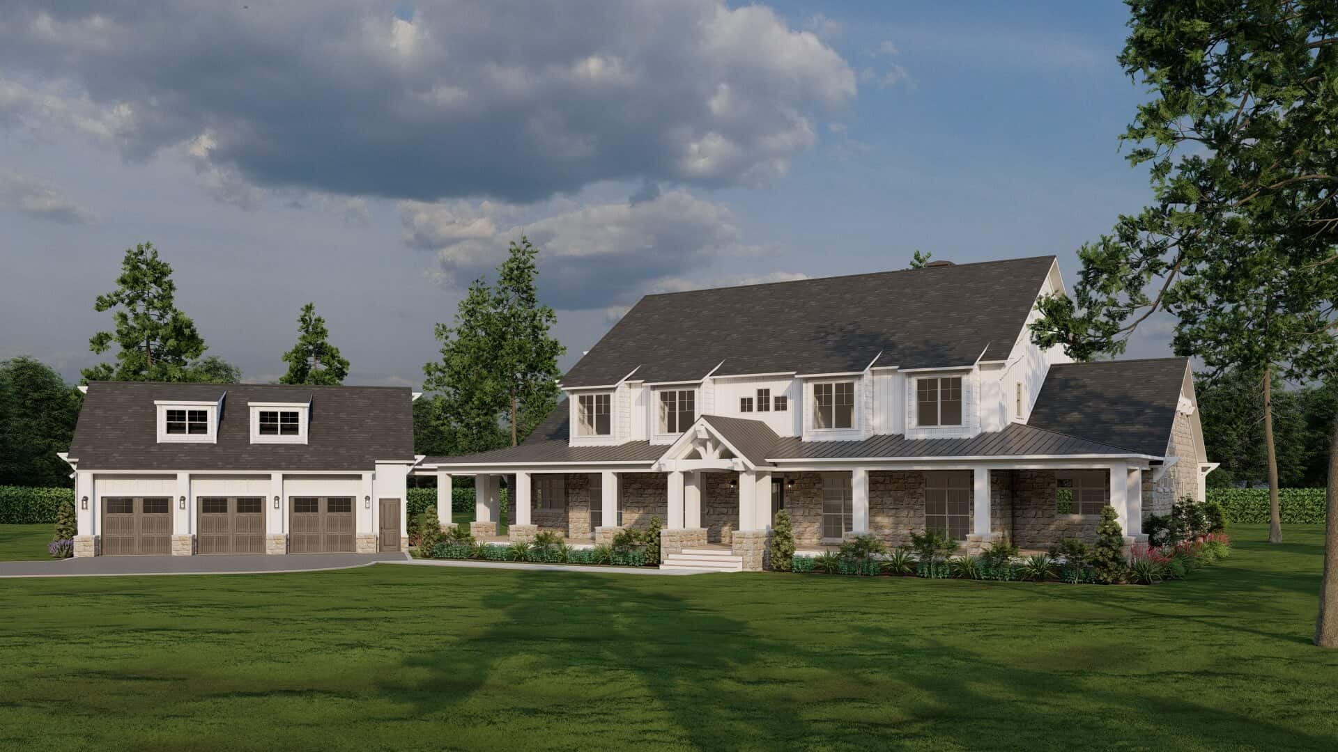 Right Side View of this 4-Bedroom,5178 Sq Ft Plan -193-1319