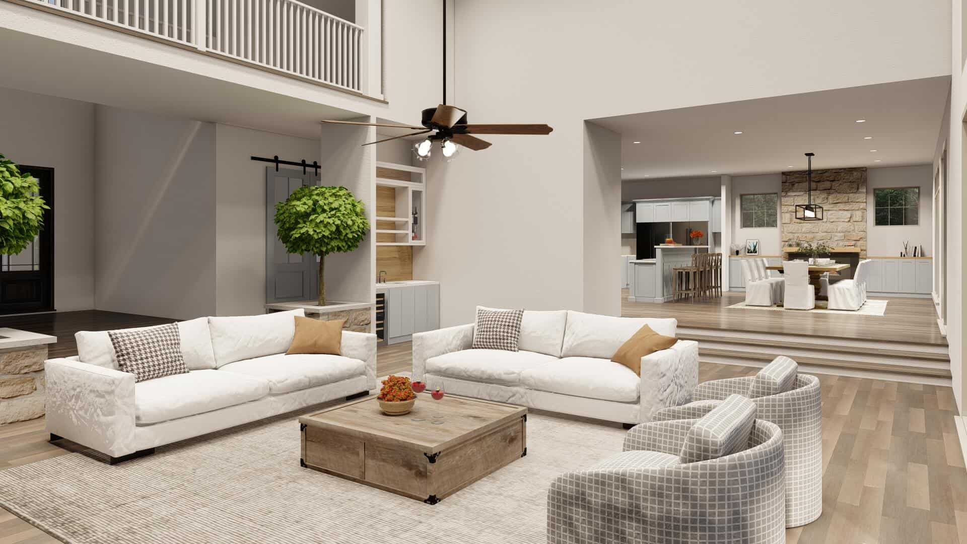 Great Room of this 4-Bedroom,5178 Sq Ft Plan -193-1319