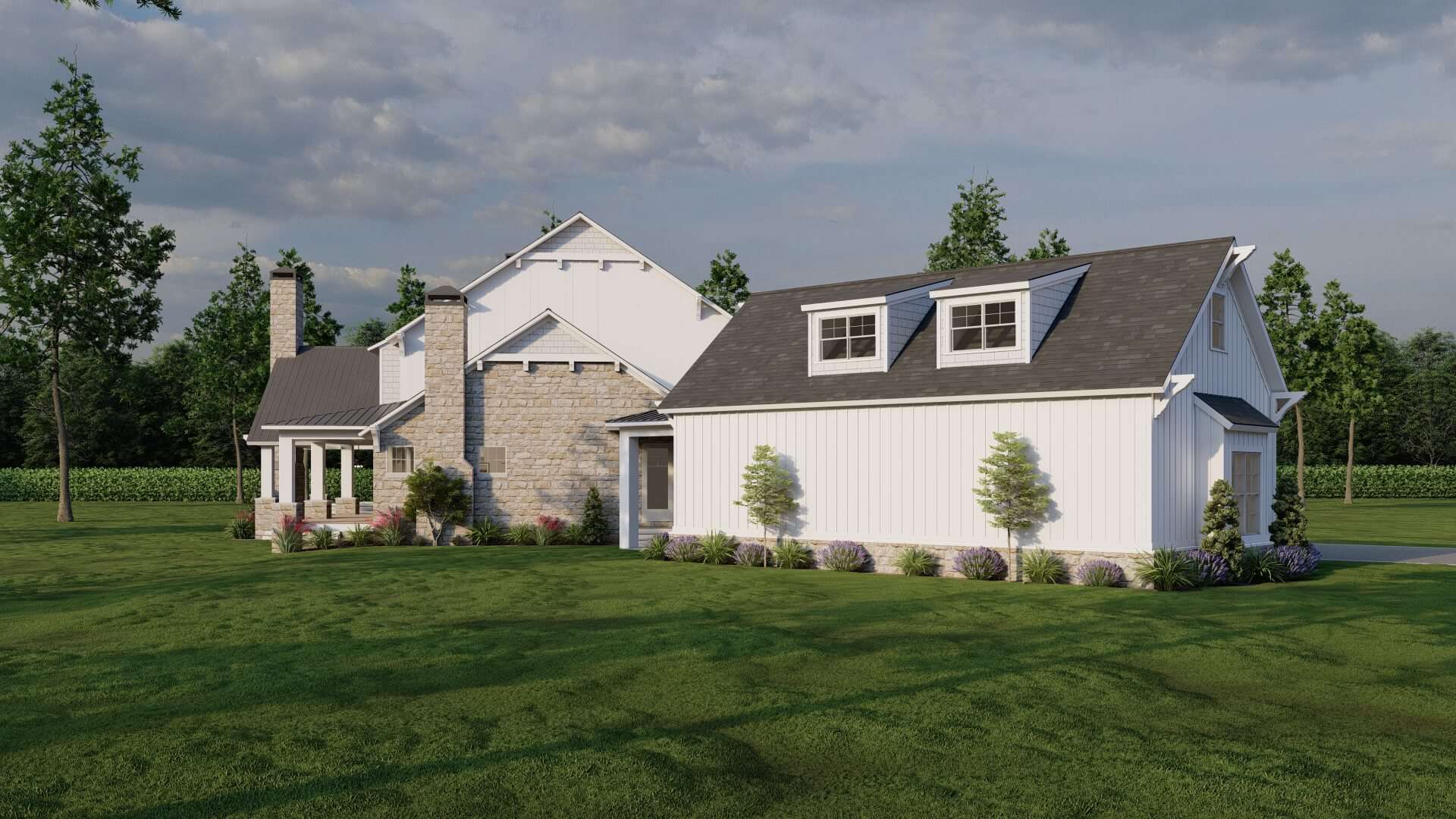 Left Side View of this 4-Bedroom,5178 Sq Ft Plan -193-1319