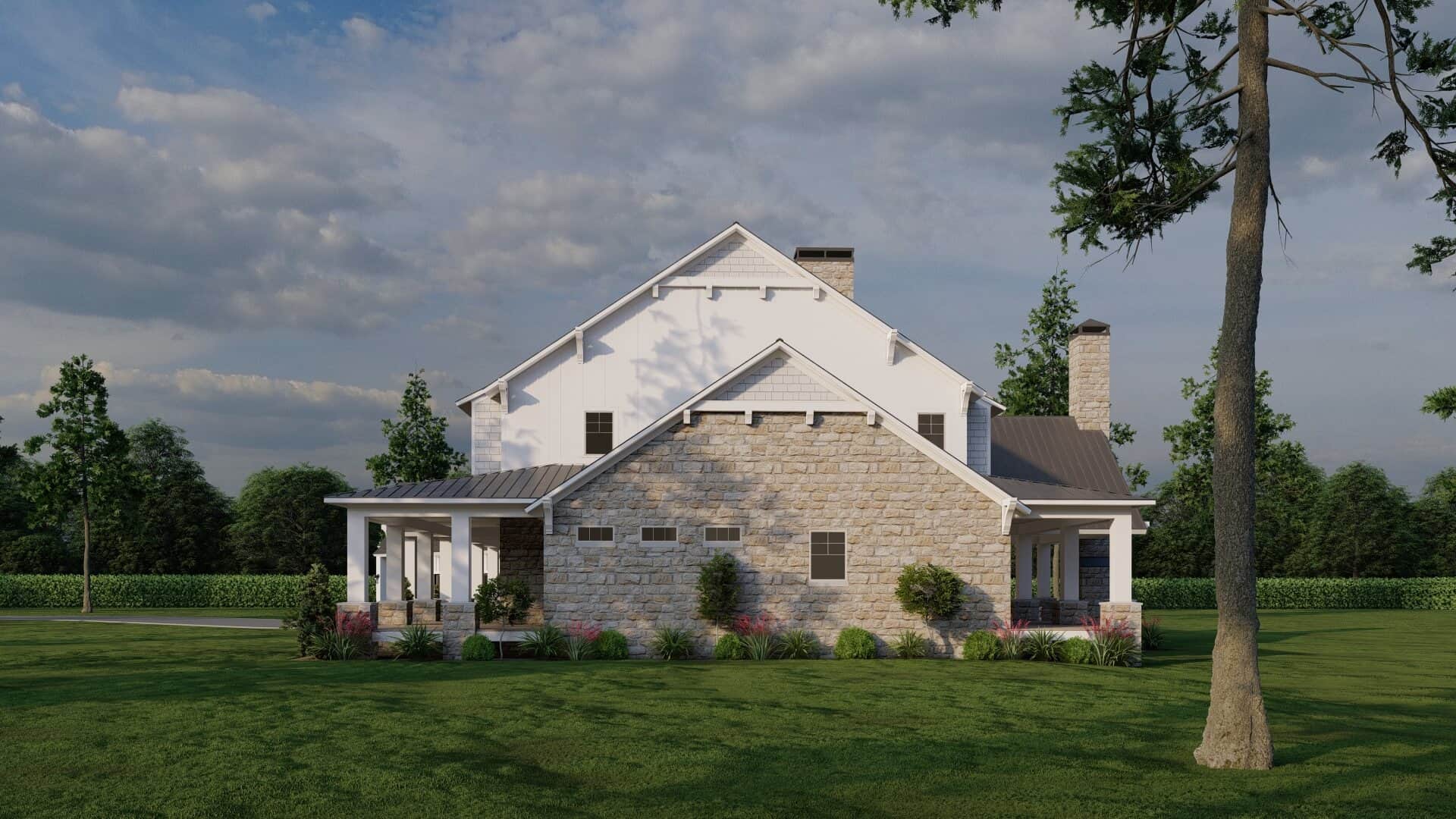 Right Side View of this 4-Bedroom,5178 Sq Ft Plan -193-1319