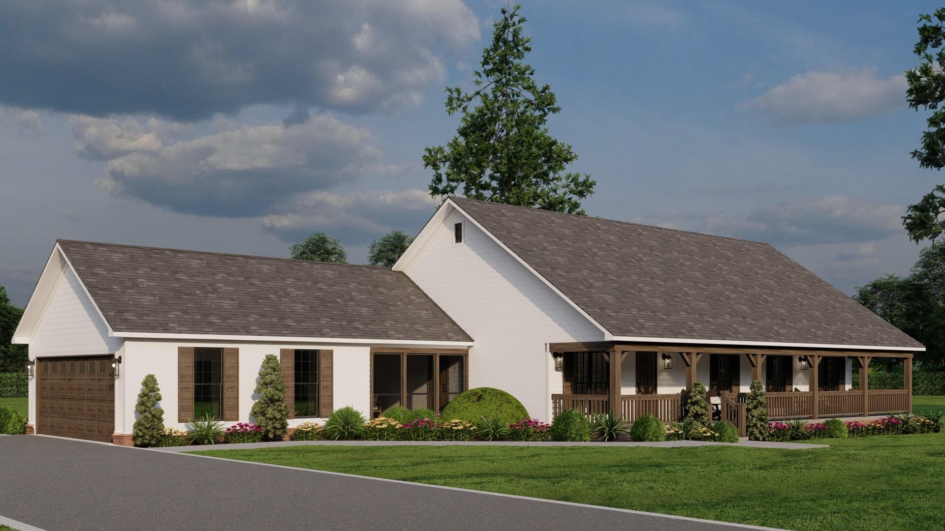 Left Side View of this 3-Bedroom,3283 Sq Ft Plan -193-1320