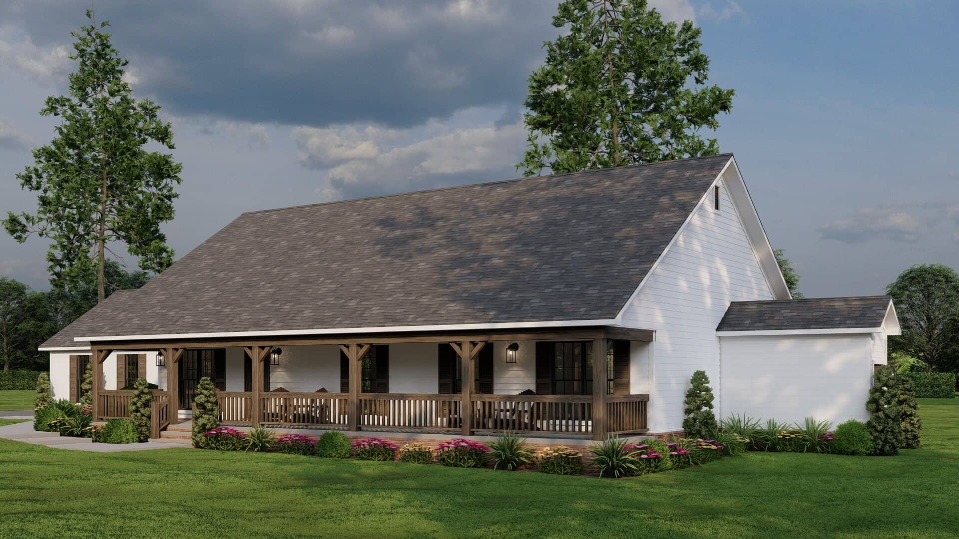 Right Side View of this 3-Bedroom,3283 Sq Ft Plan -193-1320